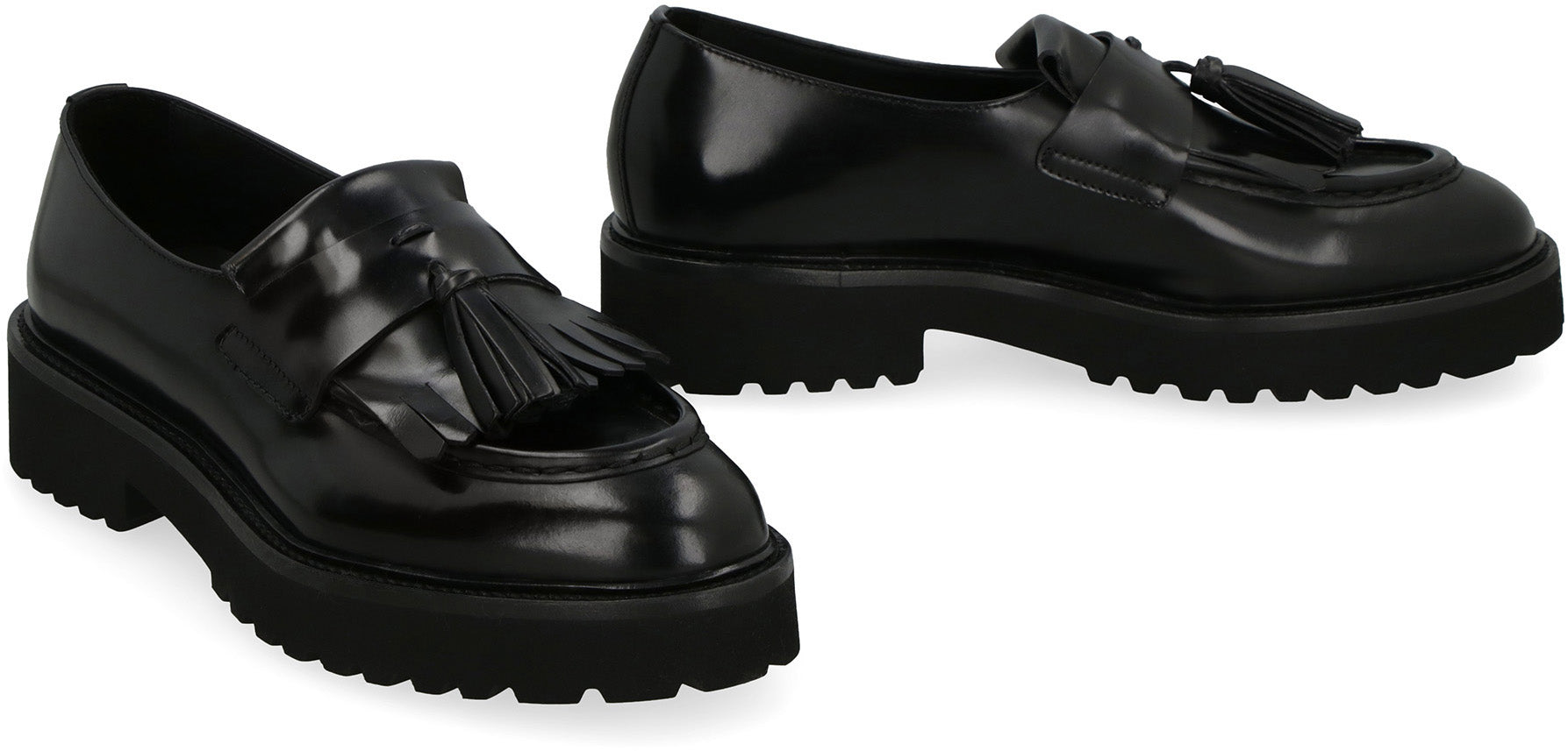 Leather loafers