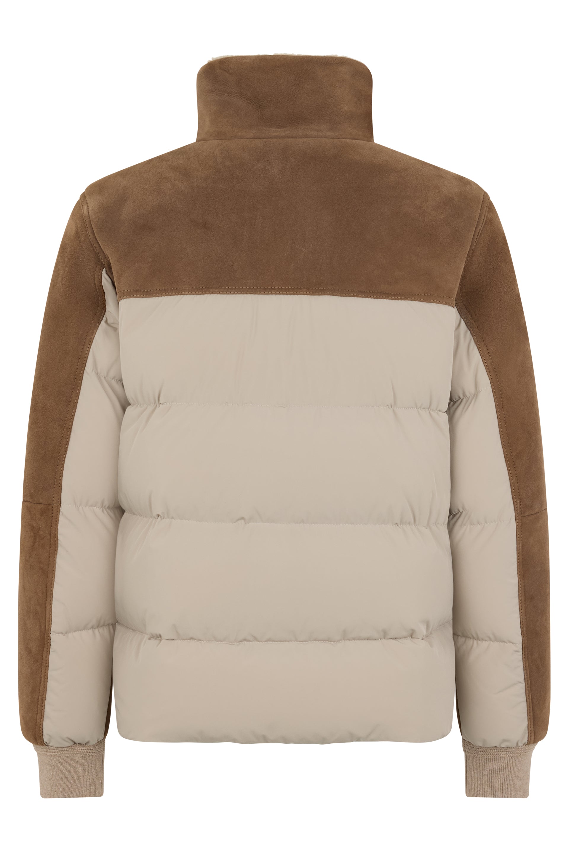 Lightweight bicolor jacket with zip closure