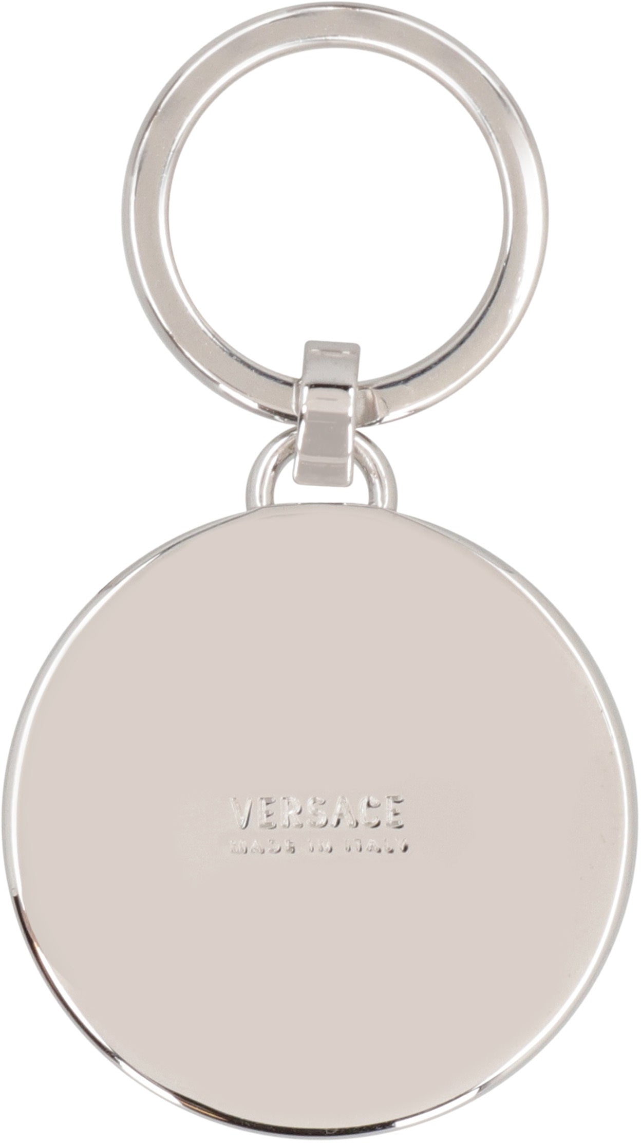 Silver-tone metal keyring