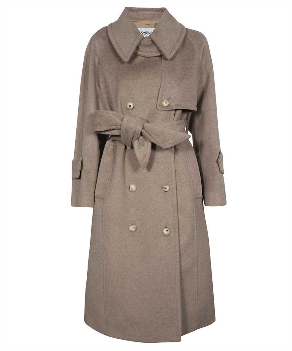 Double-breasted wool coat