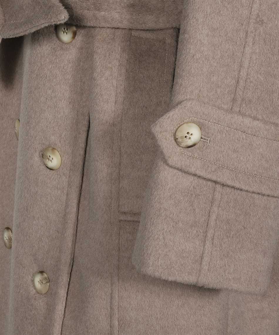 Double-breasted wool coat