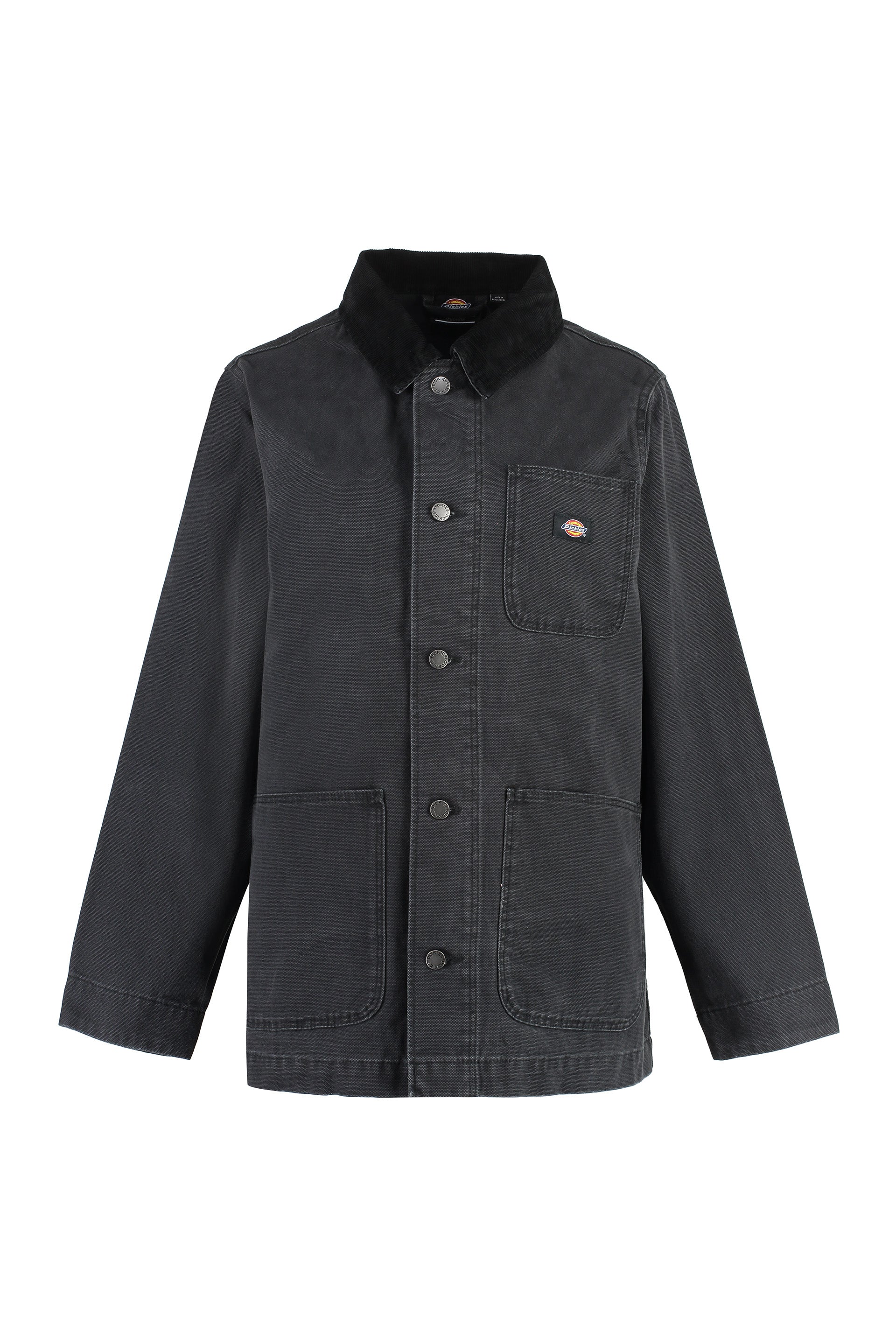 Button-front cotton jacket