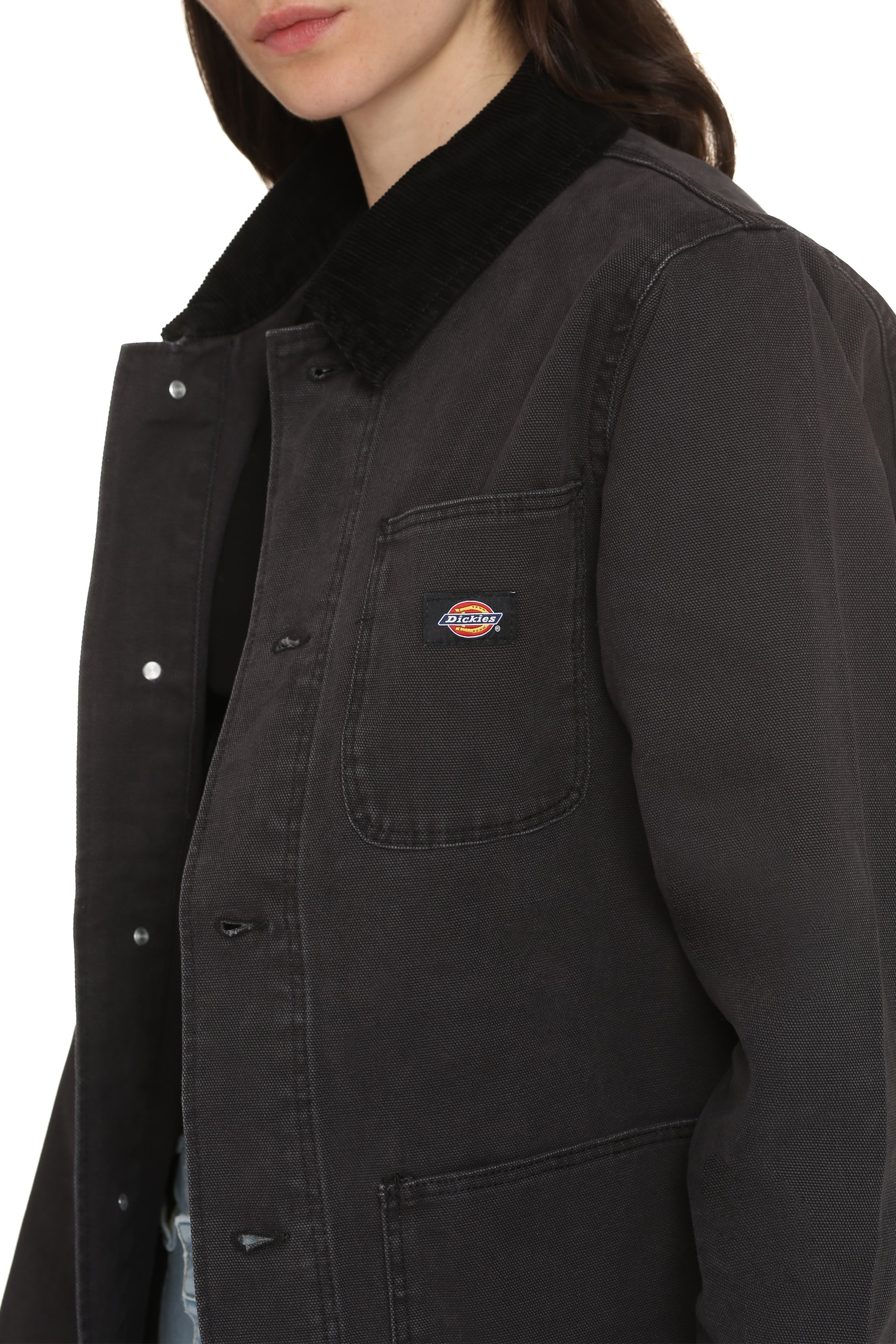 Button-front cotton jacket