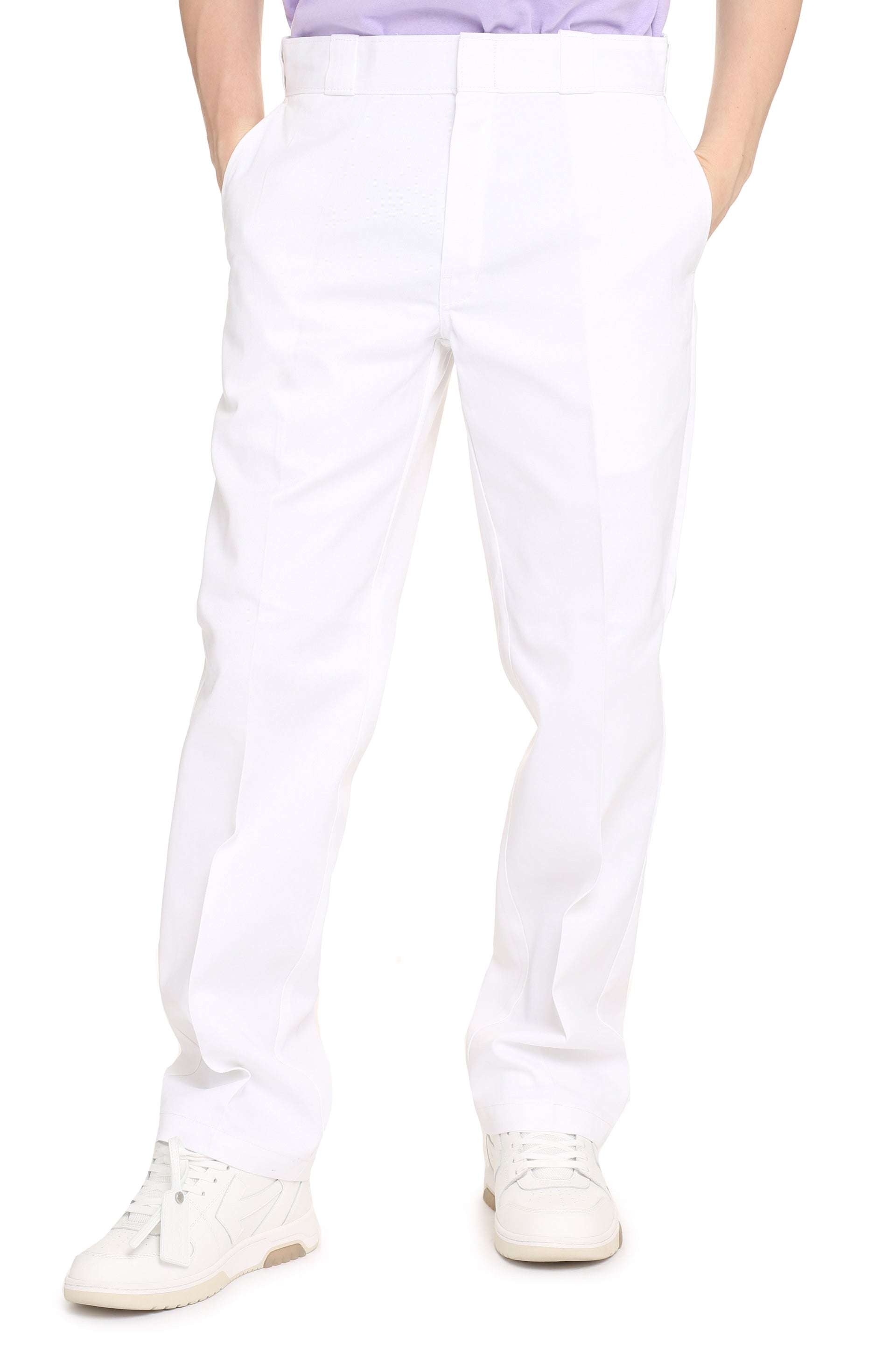 Cotton blend trousers