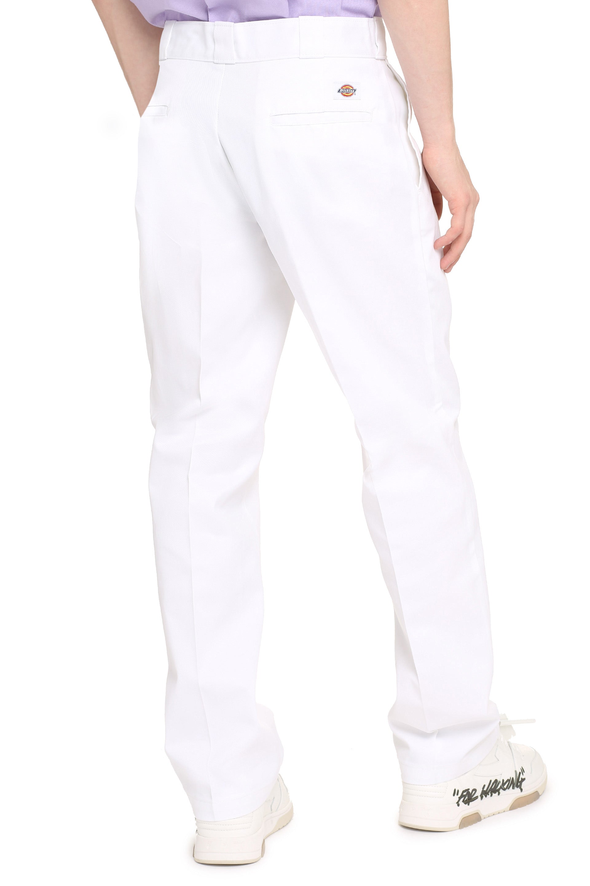 Cotton blend trousers