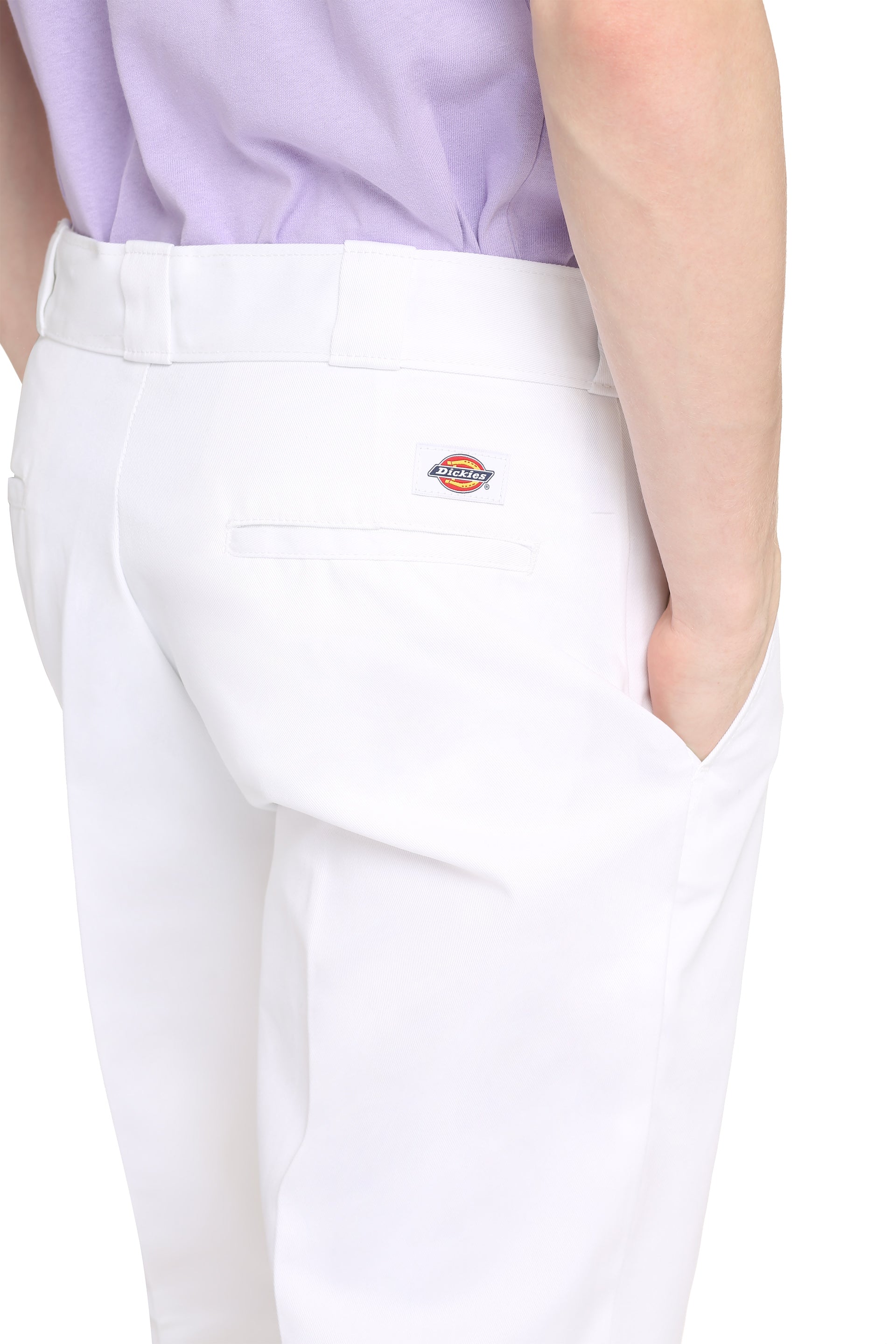 Cotton blend trousers