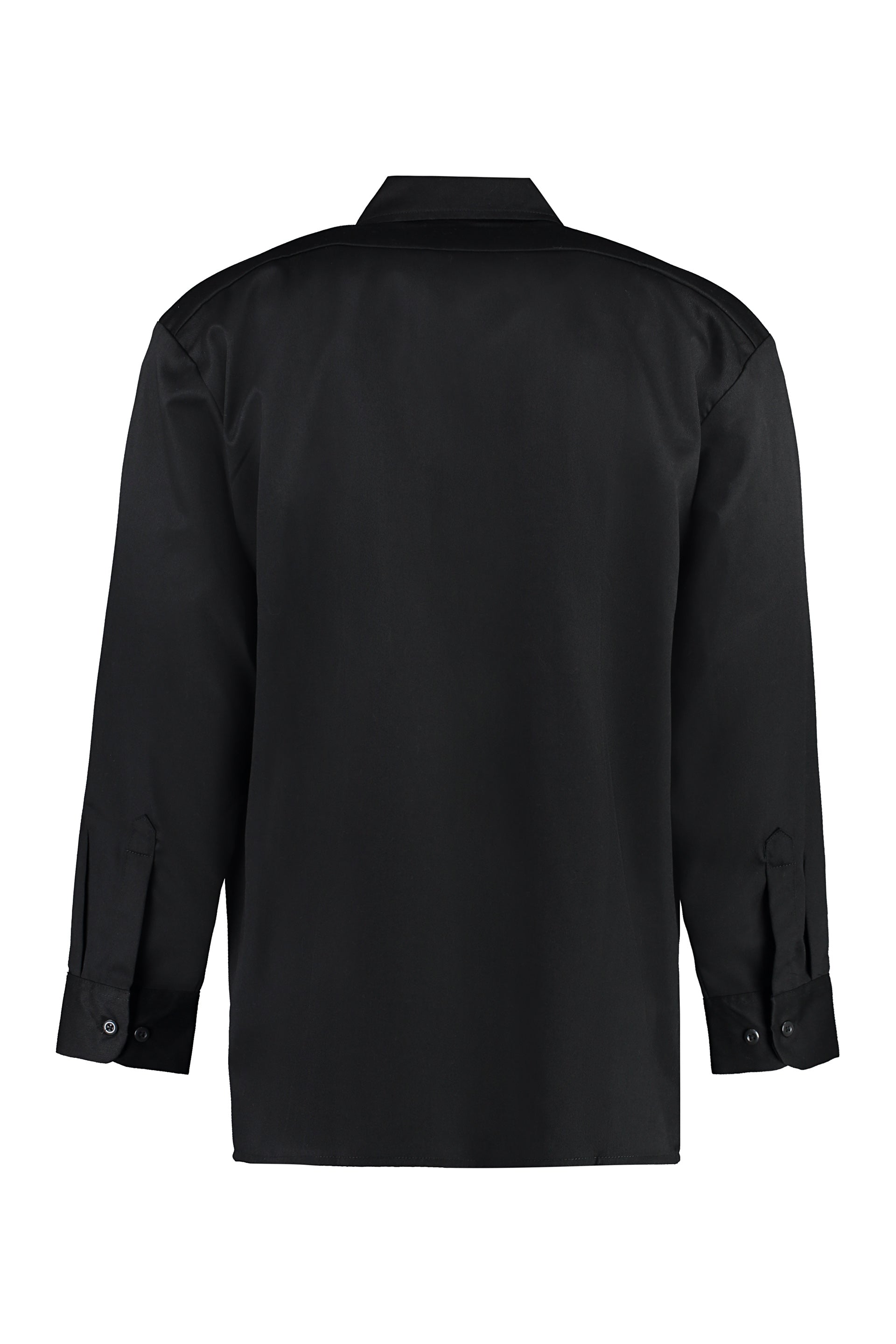 Long sleeve cotton blend shirt