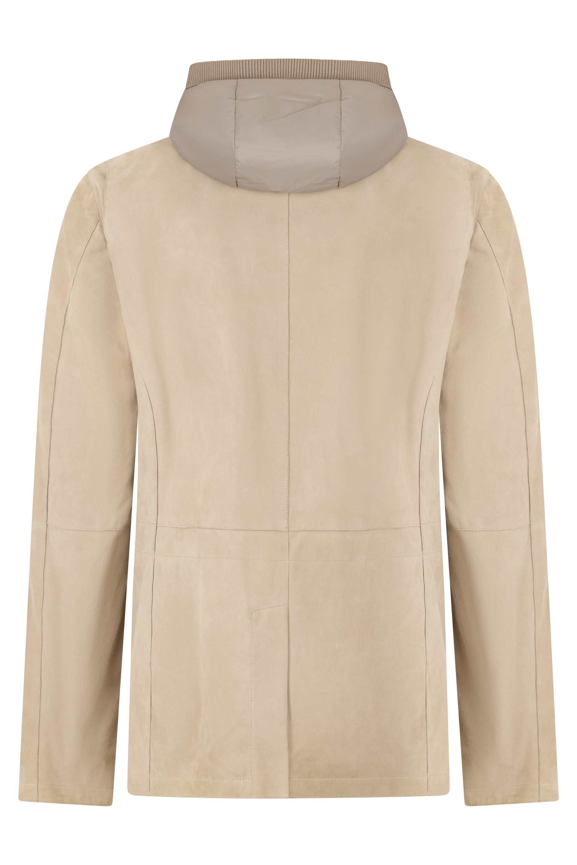 Beige leather jacket for any occasion