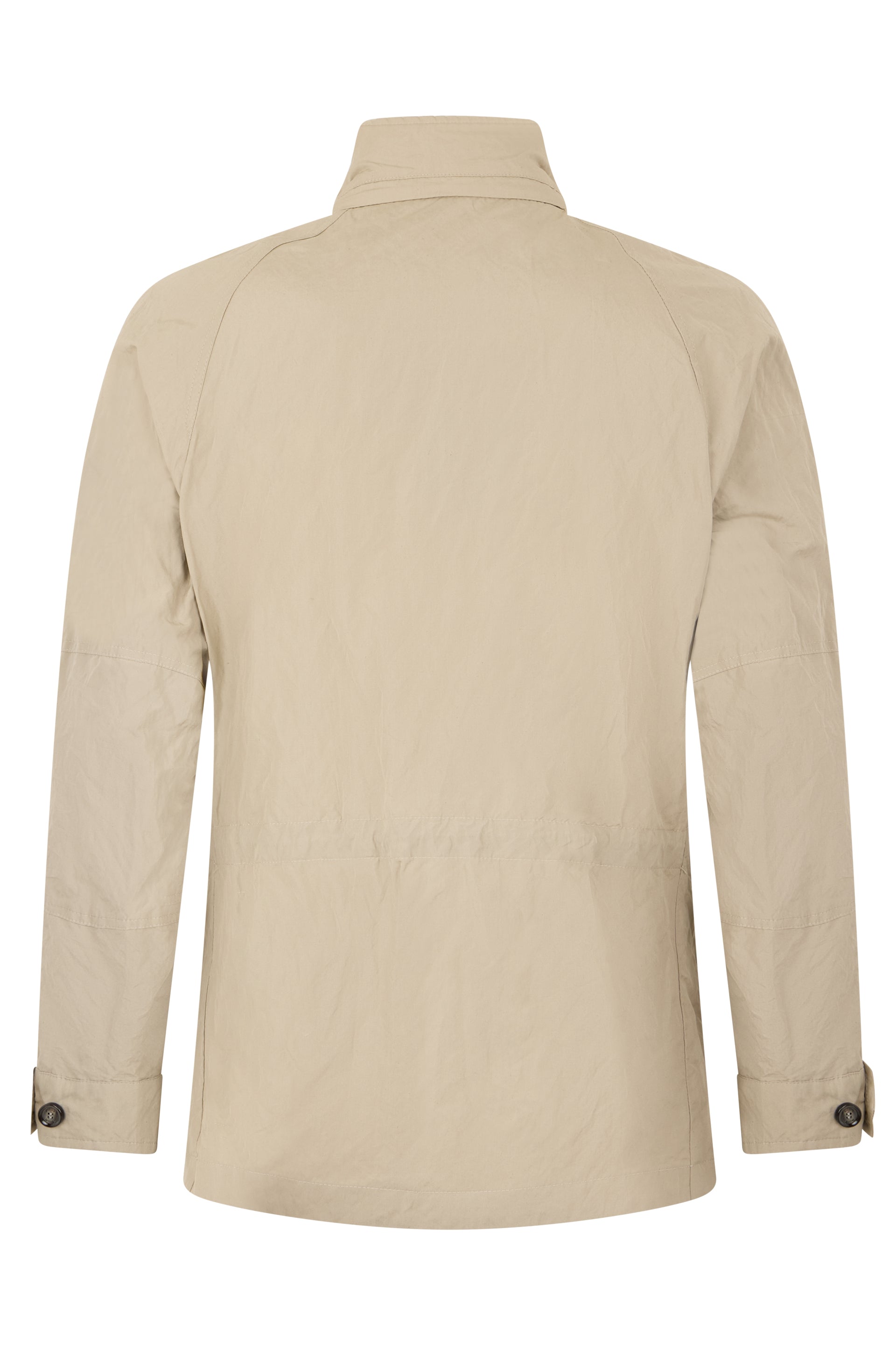 Light Beige Jacket with Button Closure