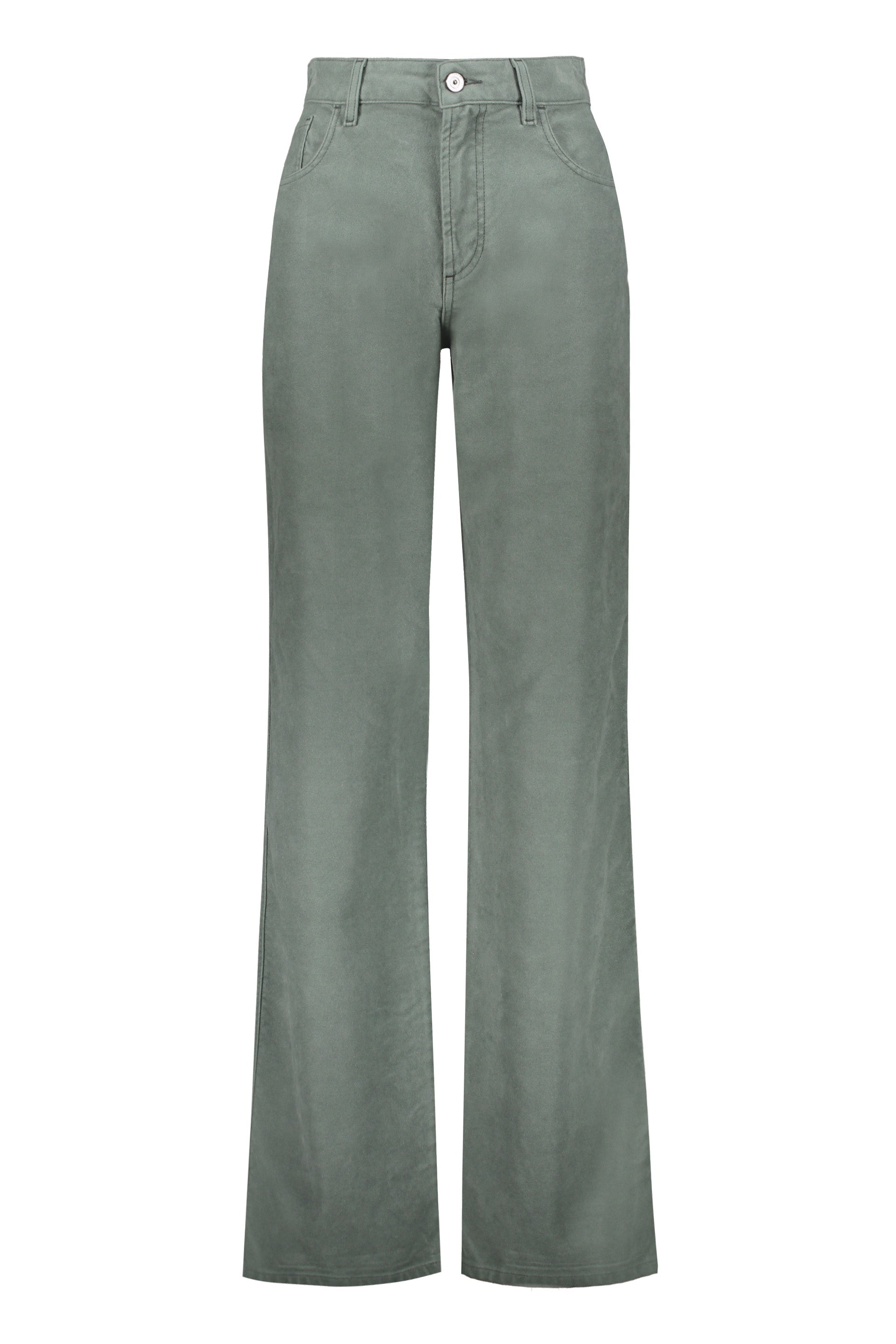 Velvet wide leg trousers