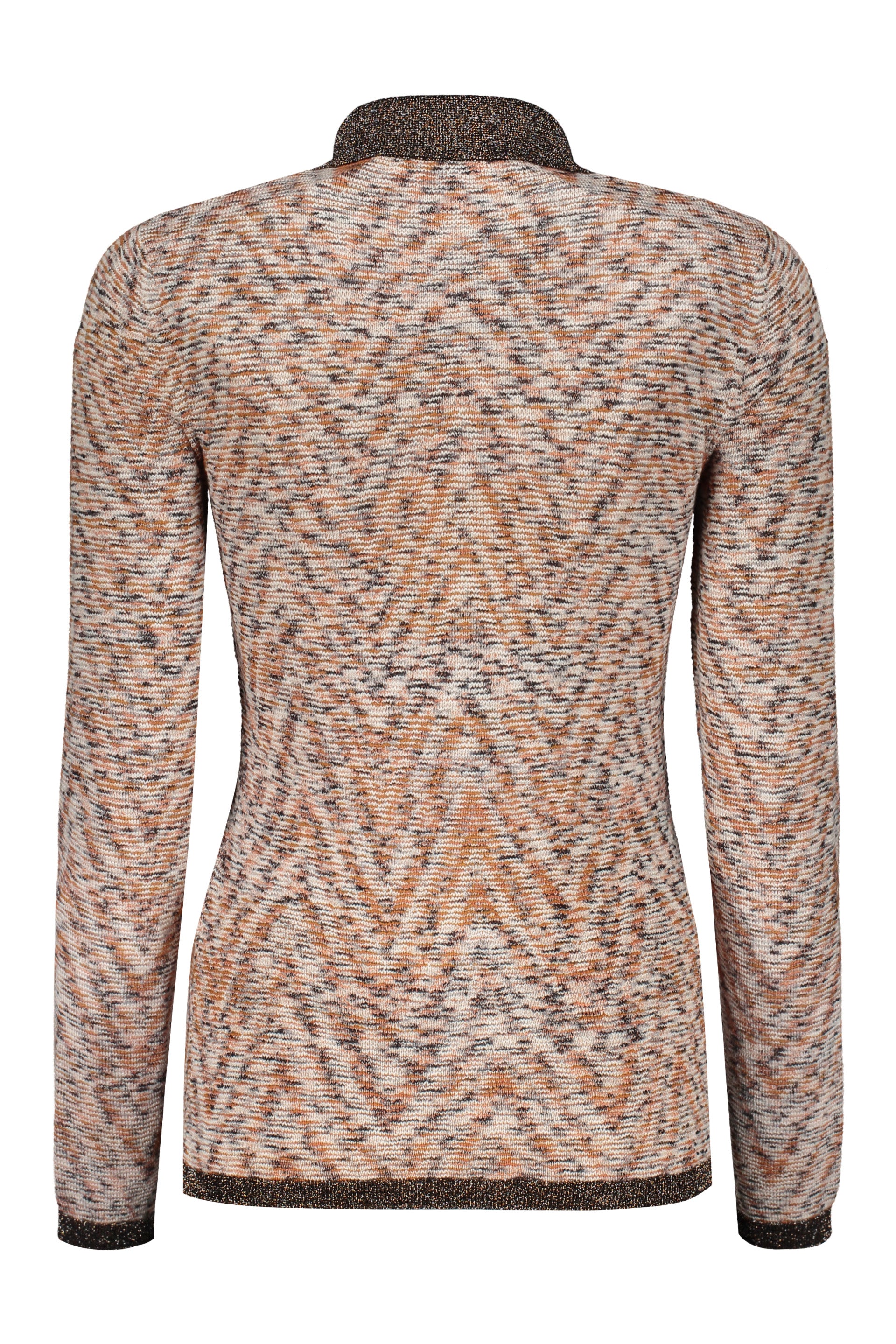 Knitted wool polo shirt