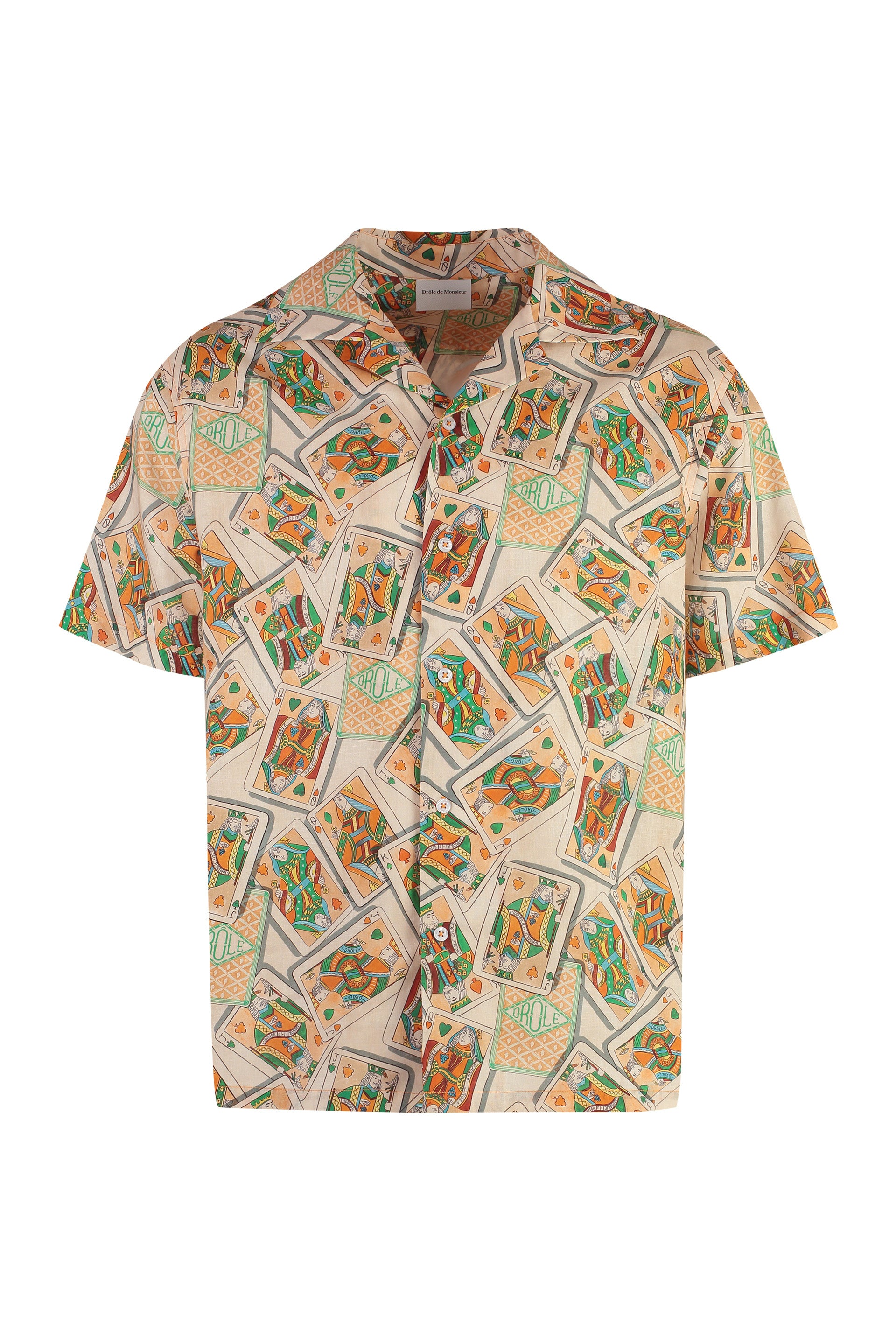 Jeu de Cartes short sleeve cotton blend shirt