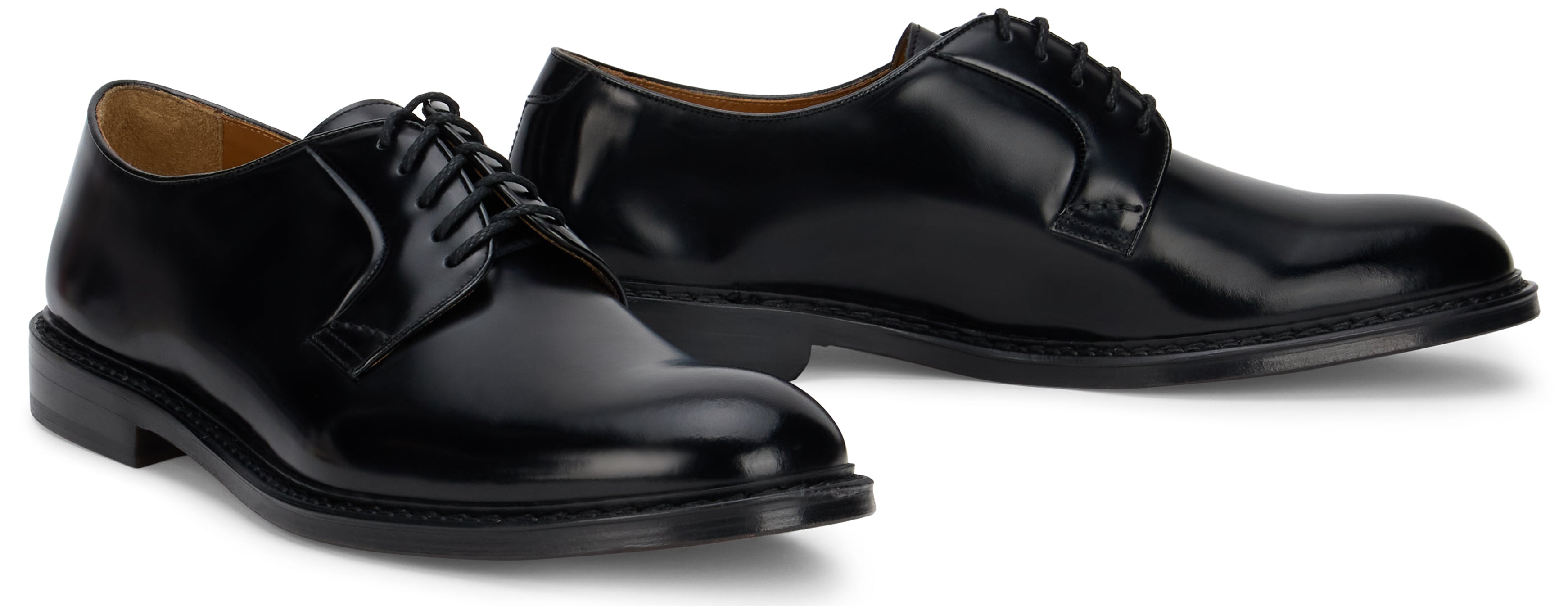 Shiny leather loafers