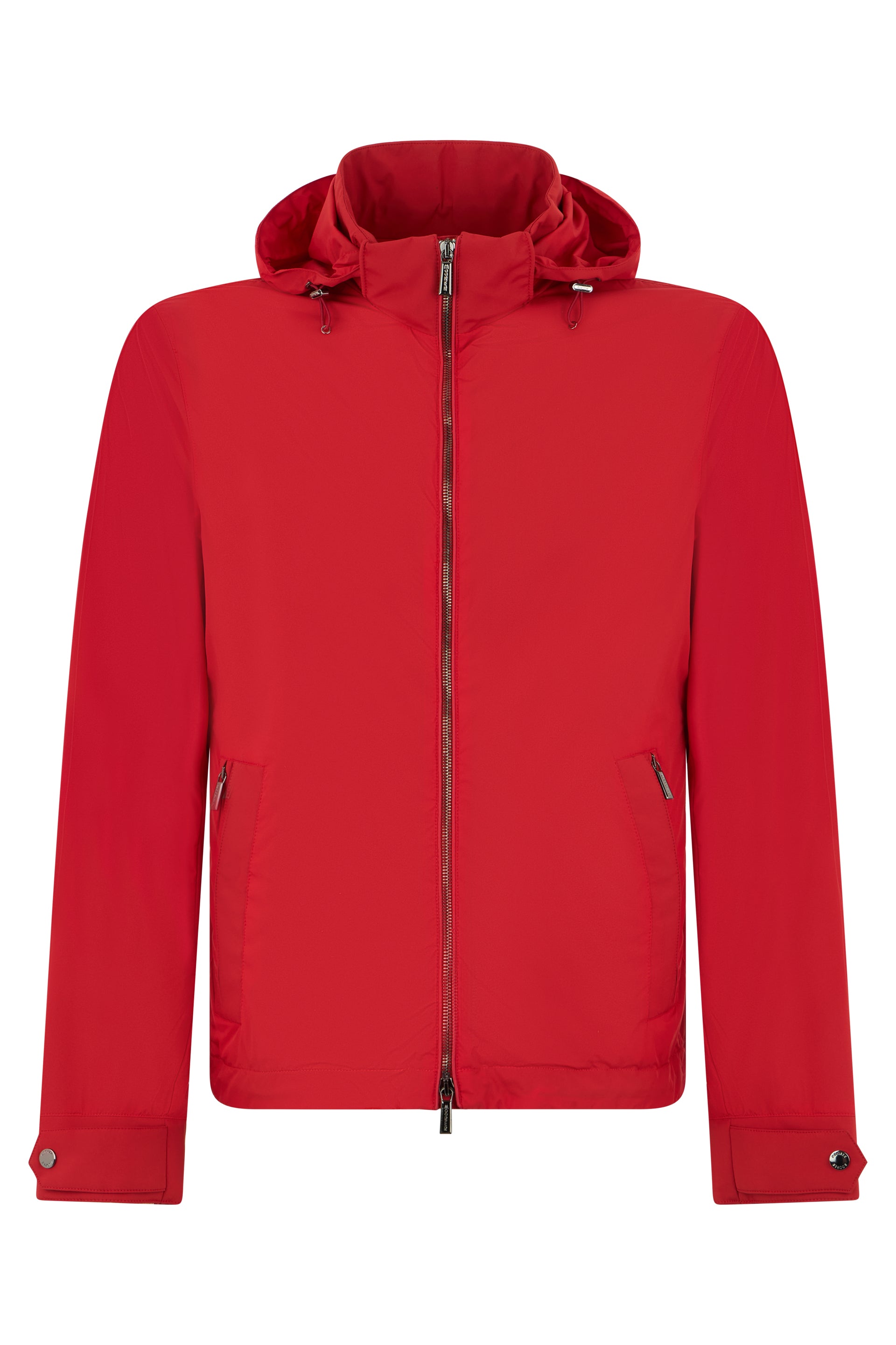 Light red jacket with a hood
