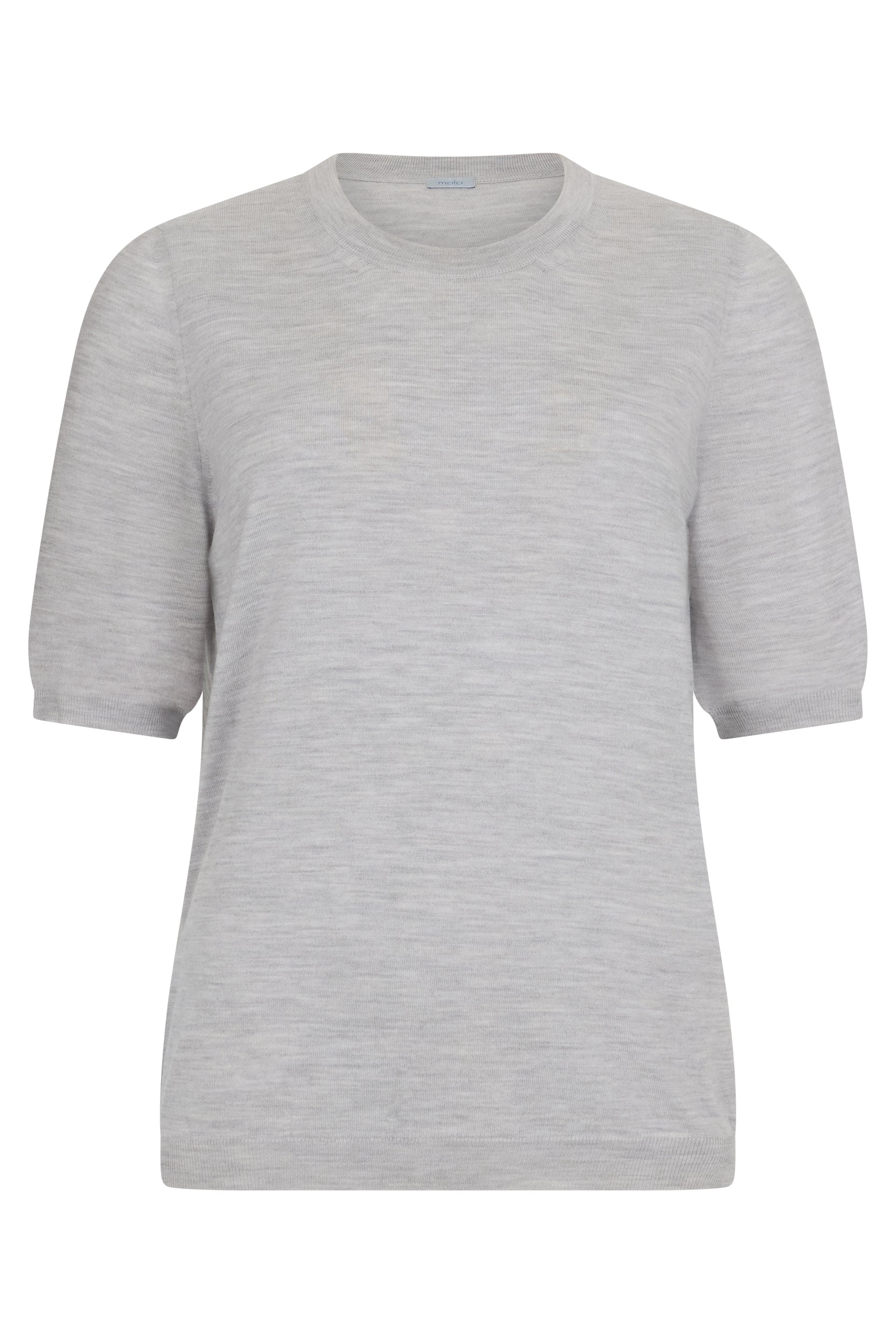 Gray sweater with short sleeves ideal for a casual and versatile look.