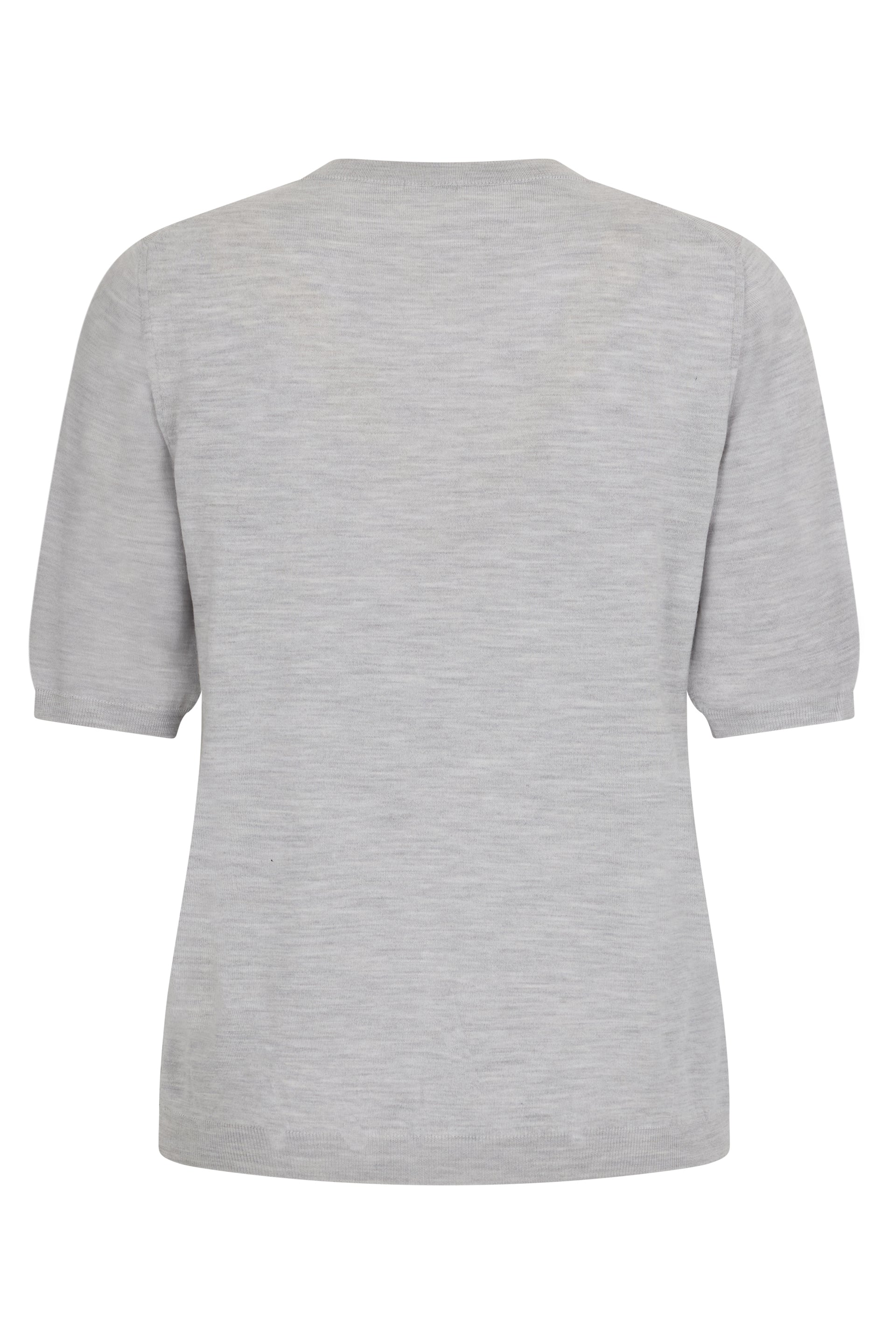 Gray sweater with short sleeves ideal for a casual and versatile look.