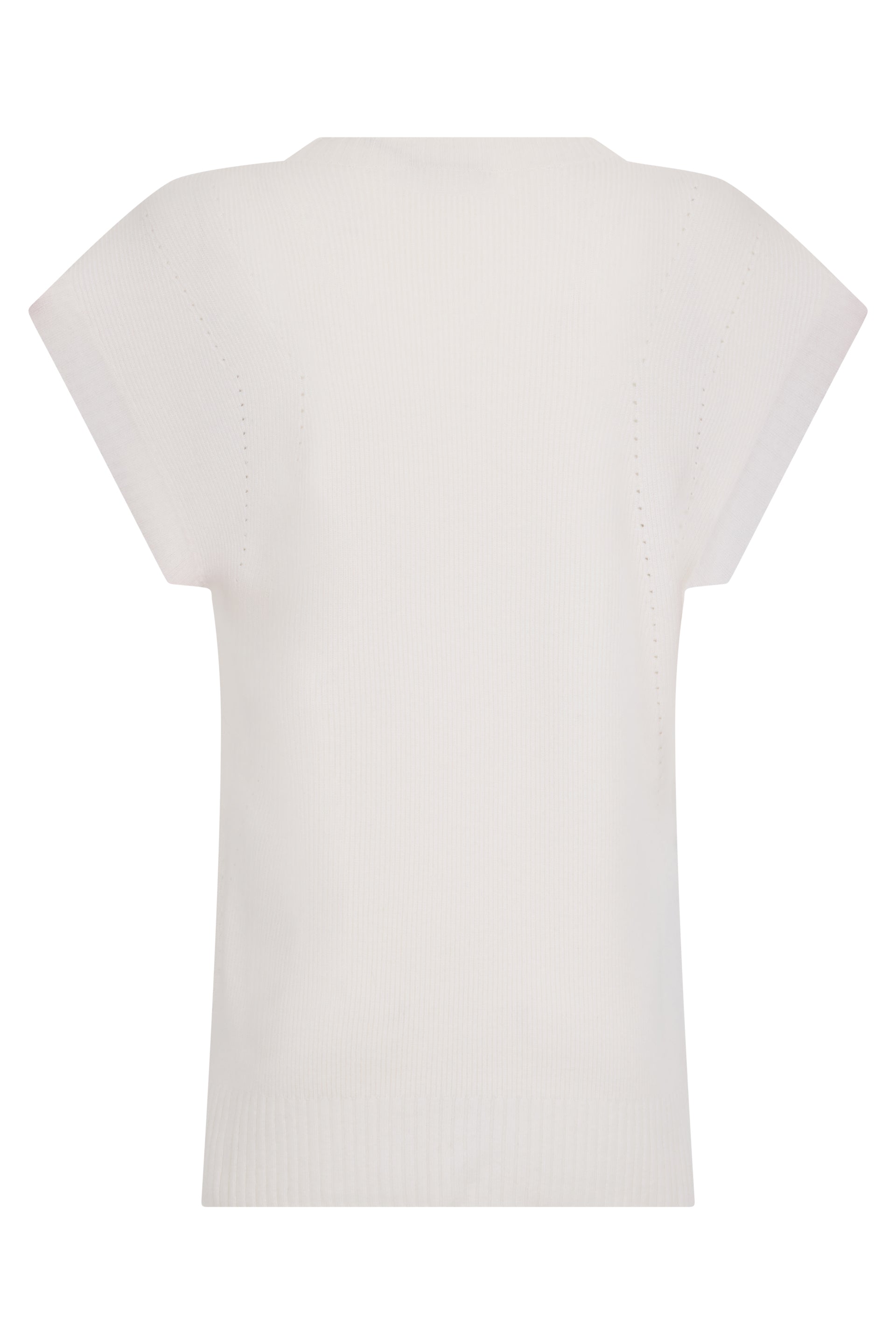 White sweater with sleeves perfect for a refined look.