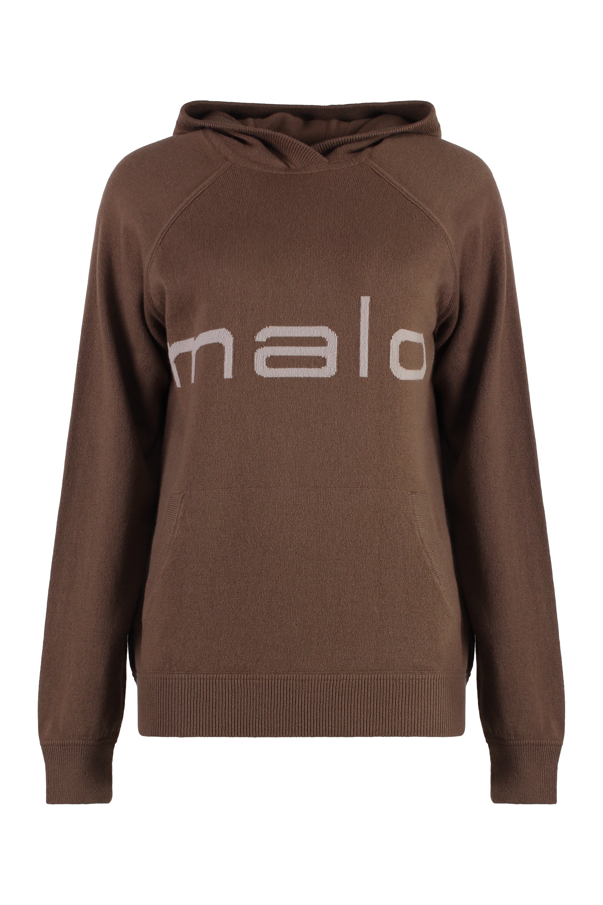 Knitted hoodie