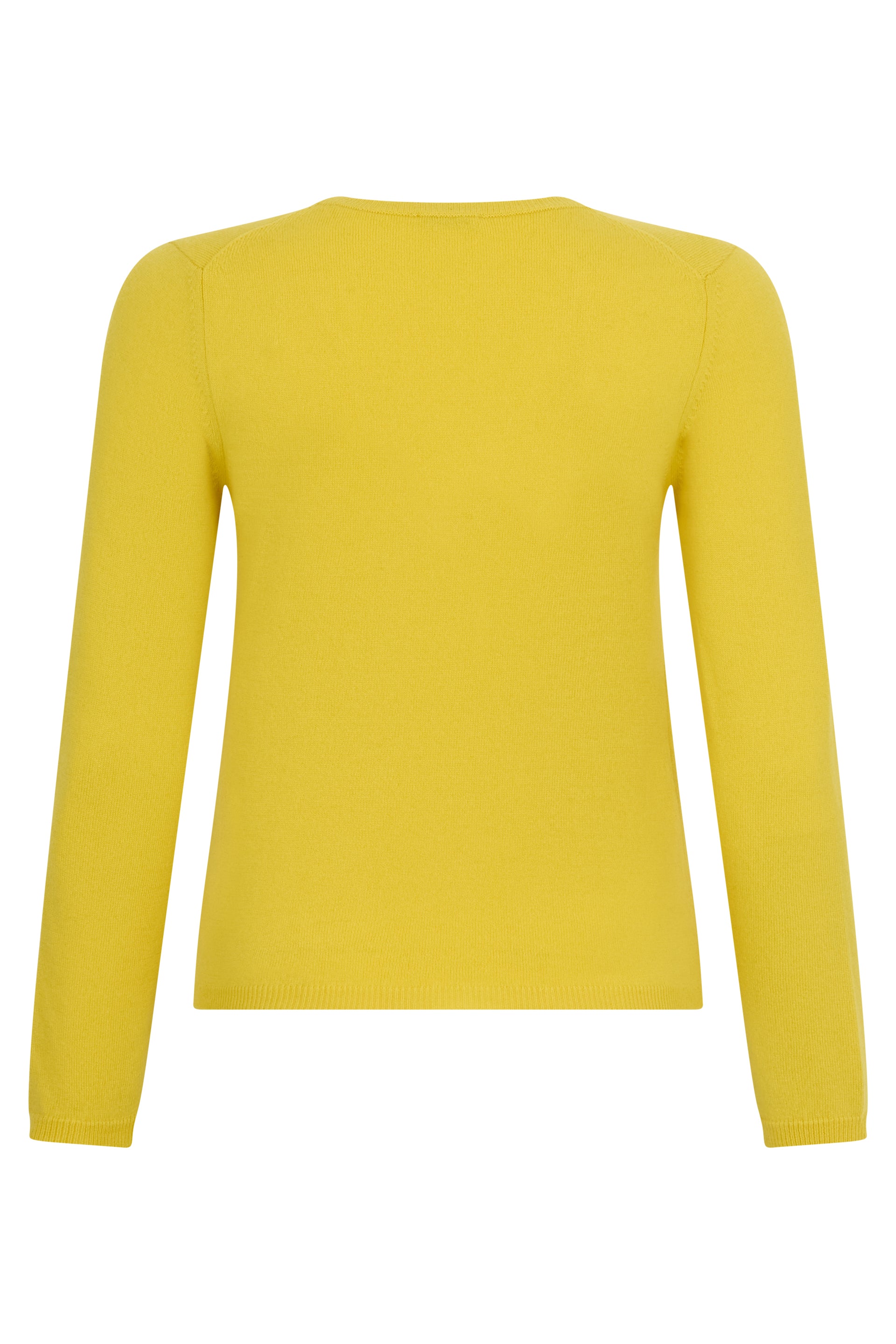 Yellow sweater with V-neck and long sleeves, ideal for a casual and fashionable look.