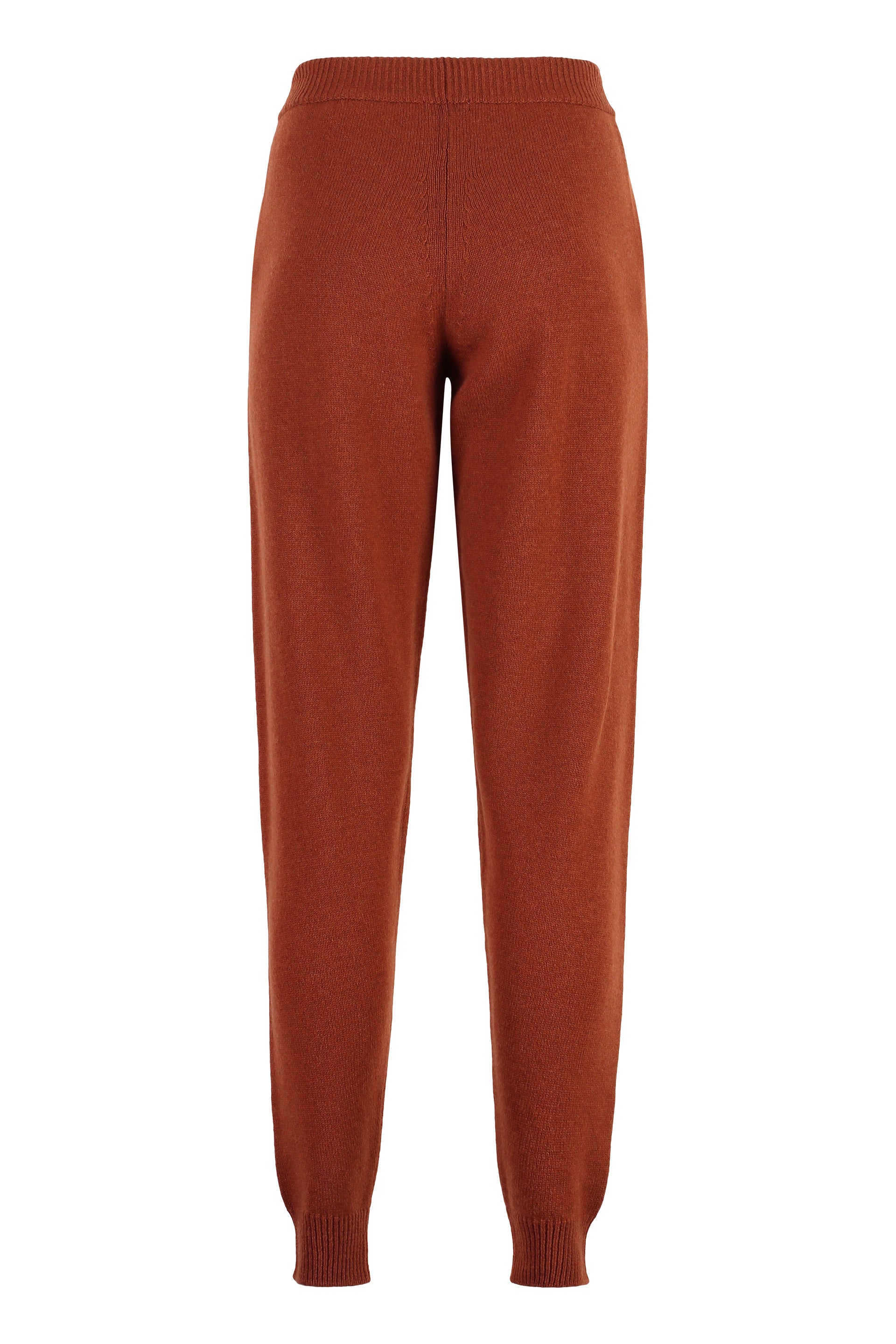 Knitted cashmere track-pants