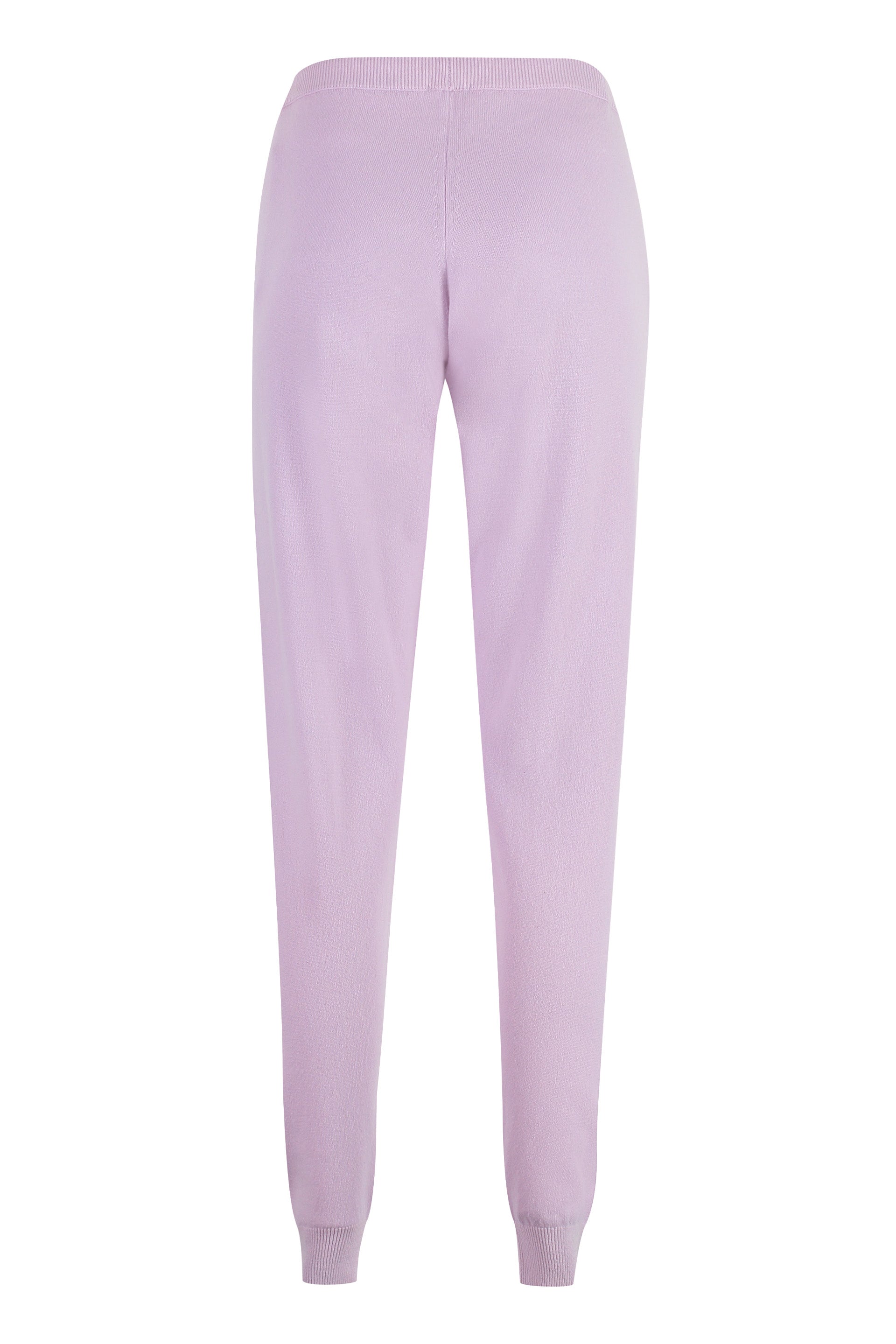 Knitted cashmere track-pants