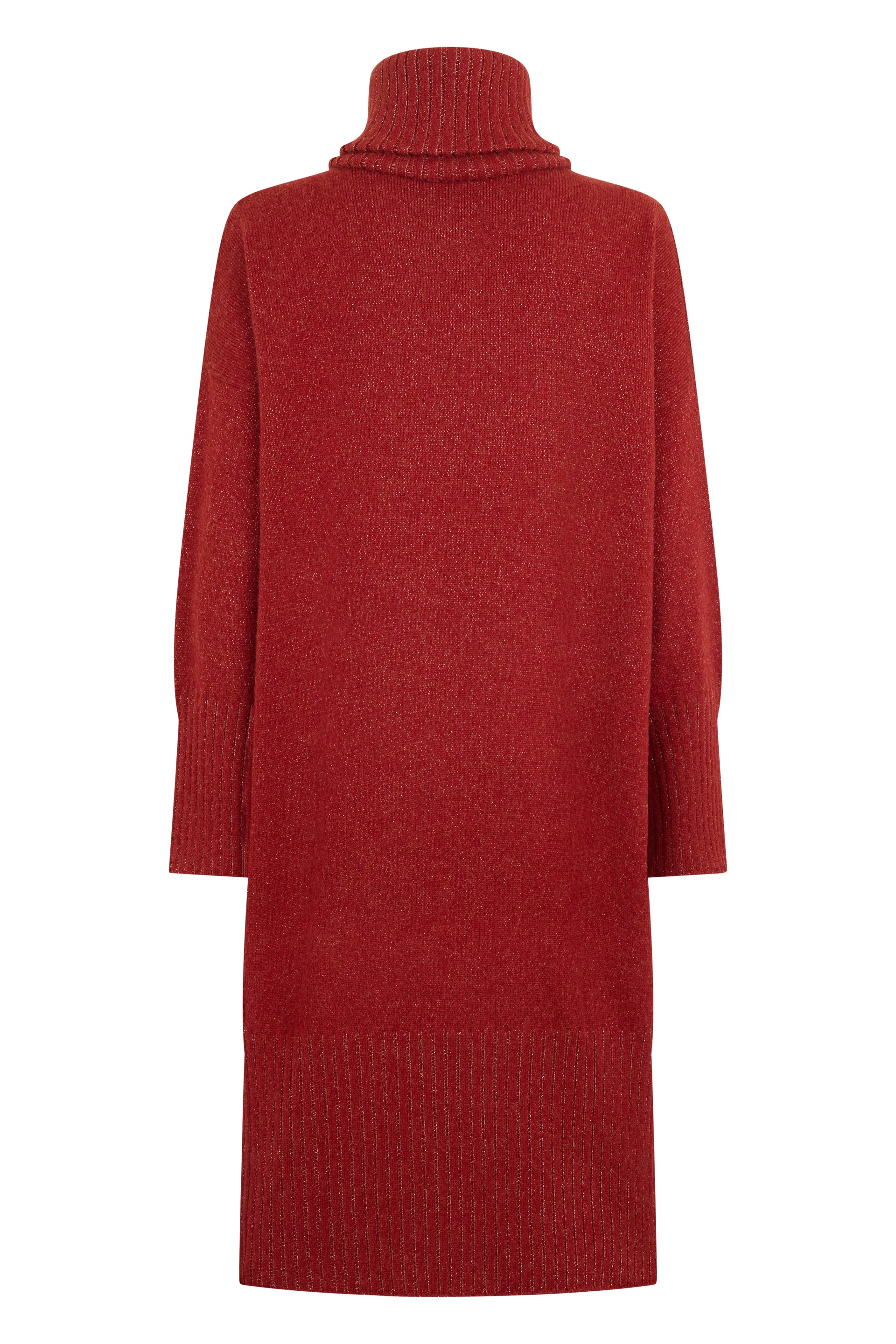 Red oversized sweater for elegant comfort