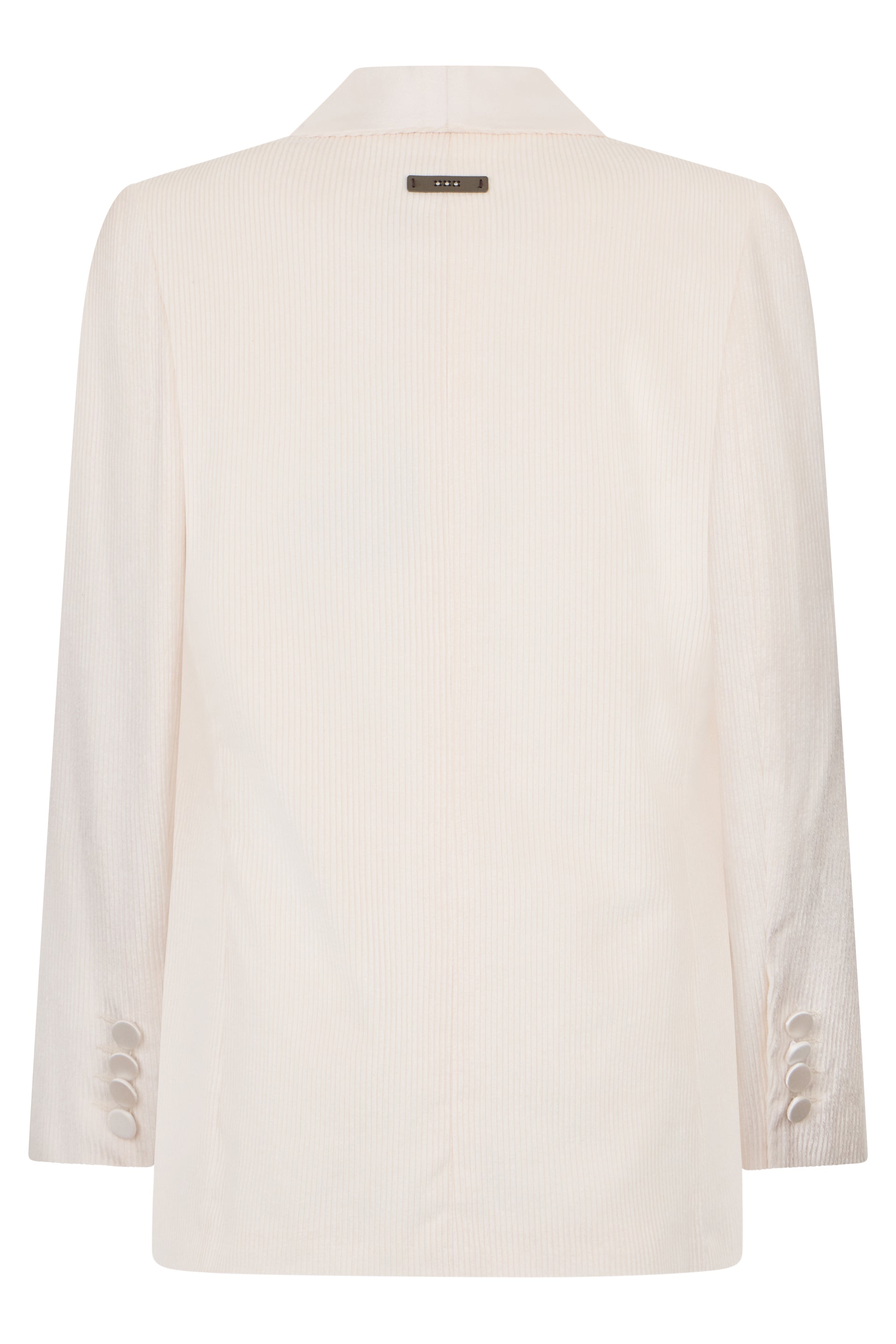 Elegant cream white blazer with a minimal and versatile design.