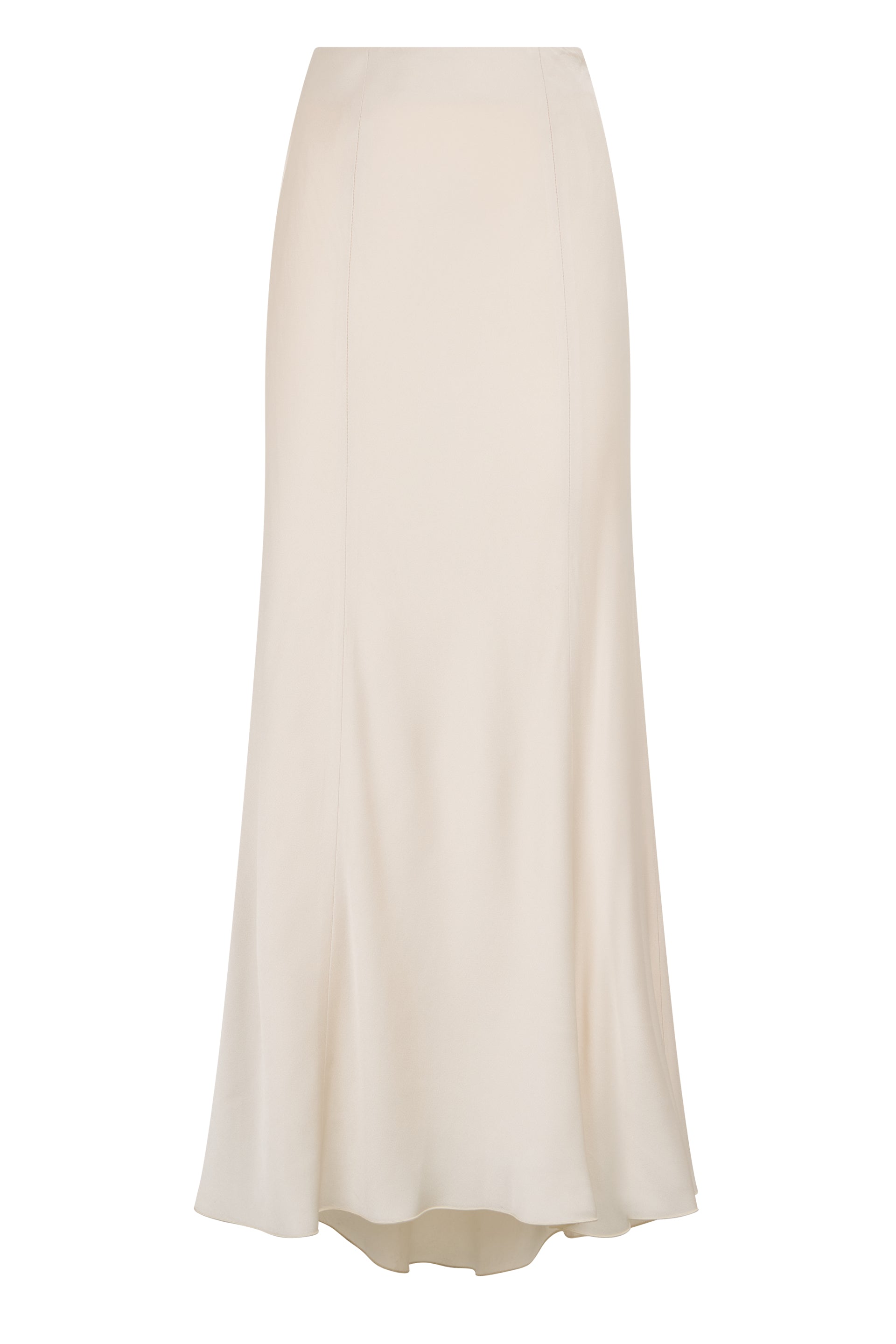 Elegant long skirt in cream white color ideal for a minimal and chic look.