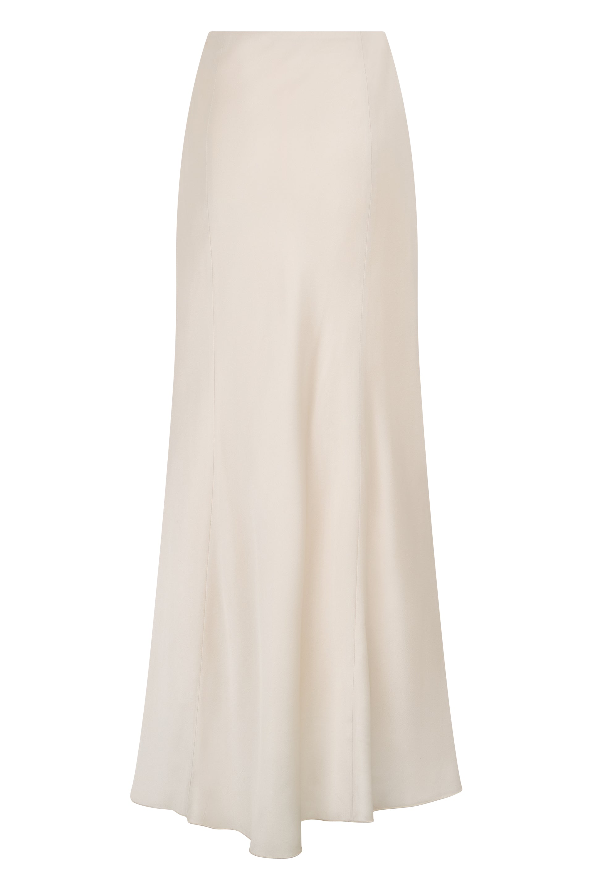 Elegant long skirt in cream white color ideal for a minimal and chic look.