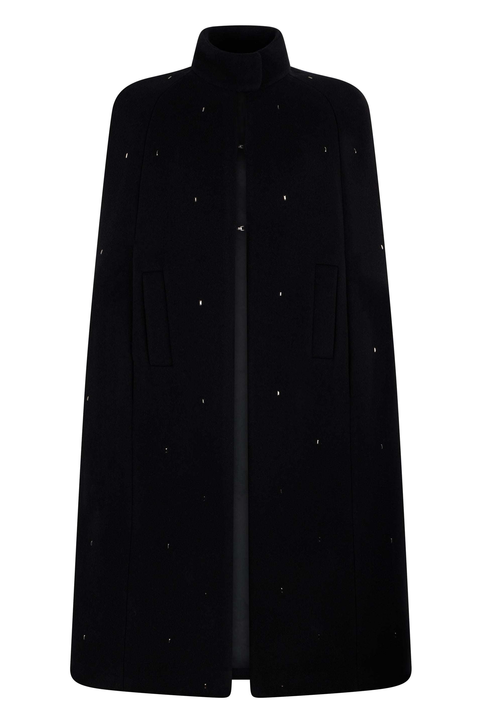 Peserico Long black cape with elegant design. – Concept-N