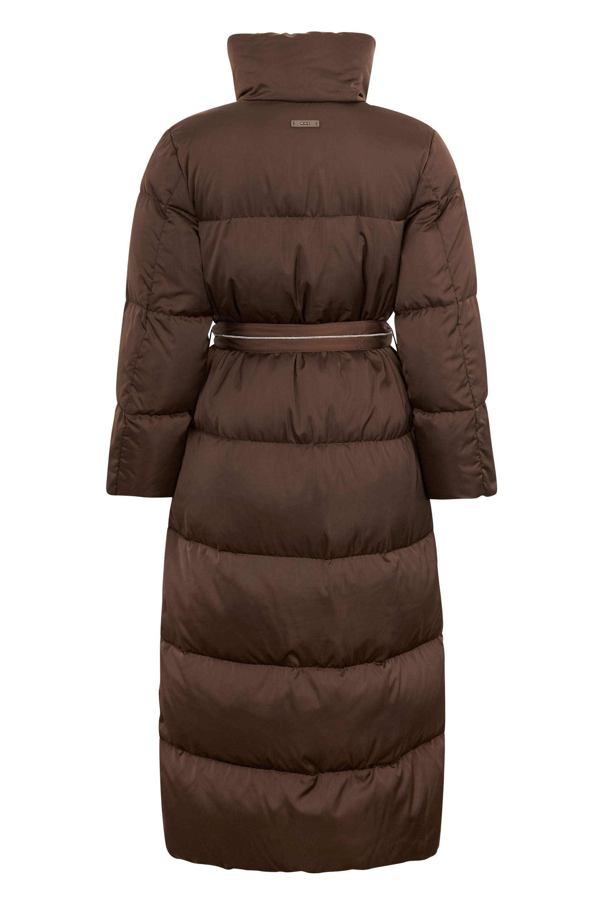 Brown padded coat elegant and functional for every occasion.