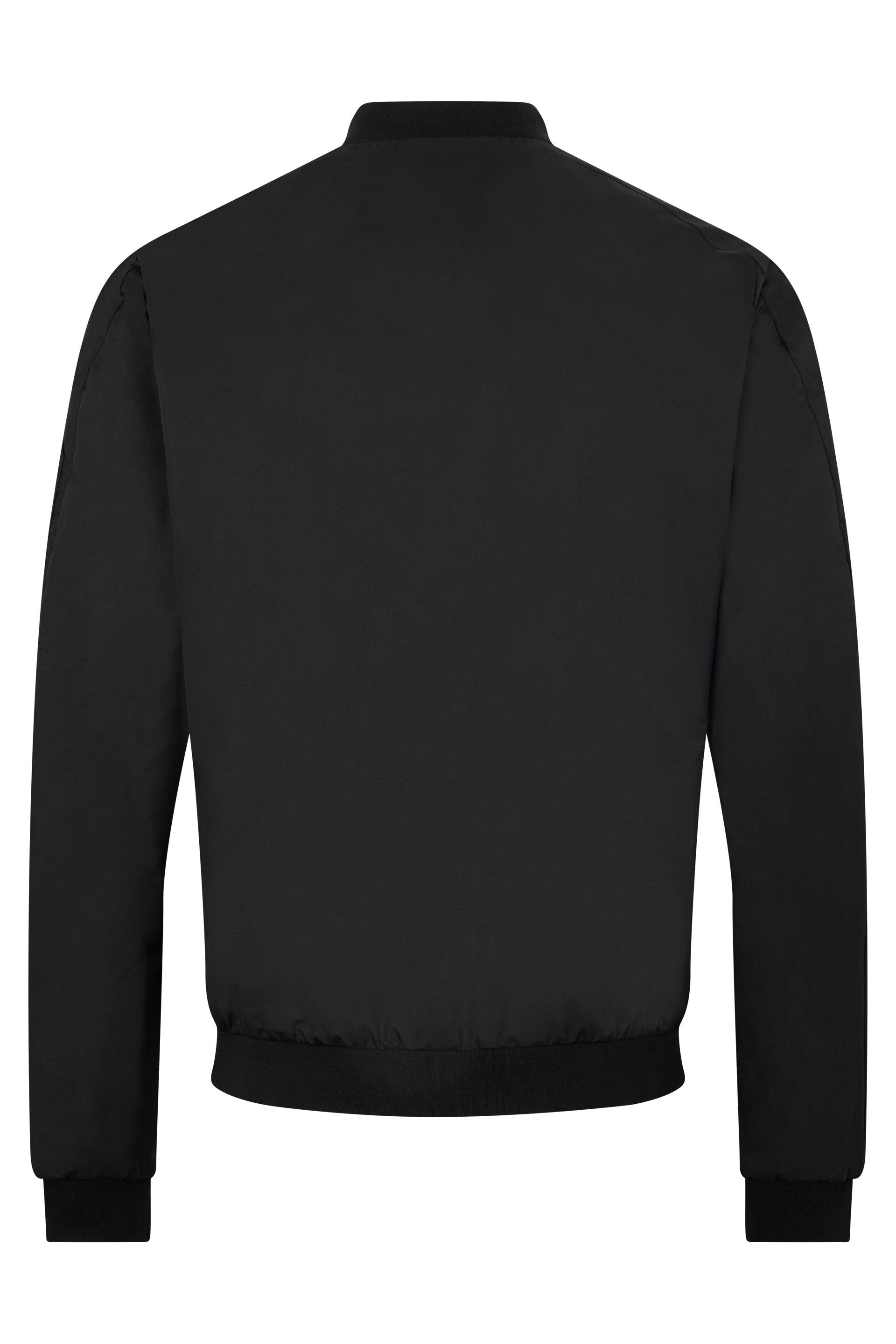 Elegant black jacket with front zipper