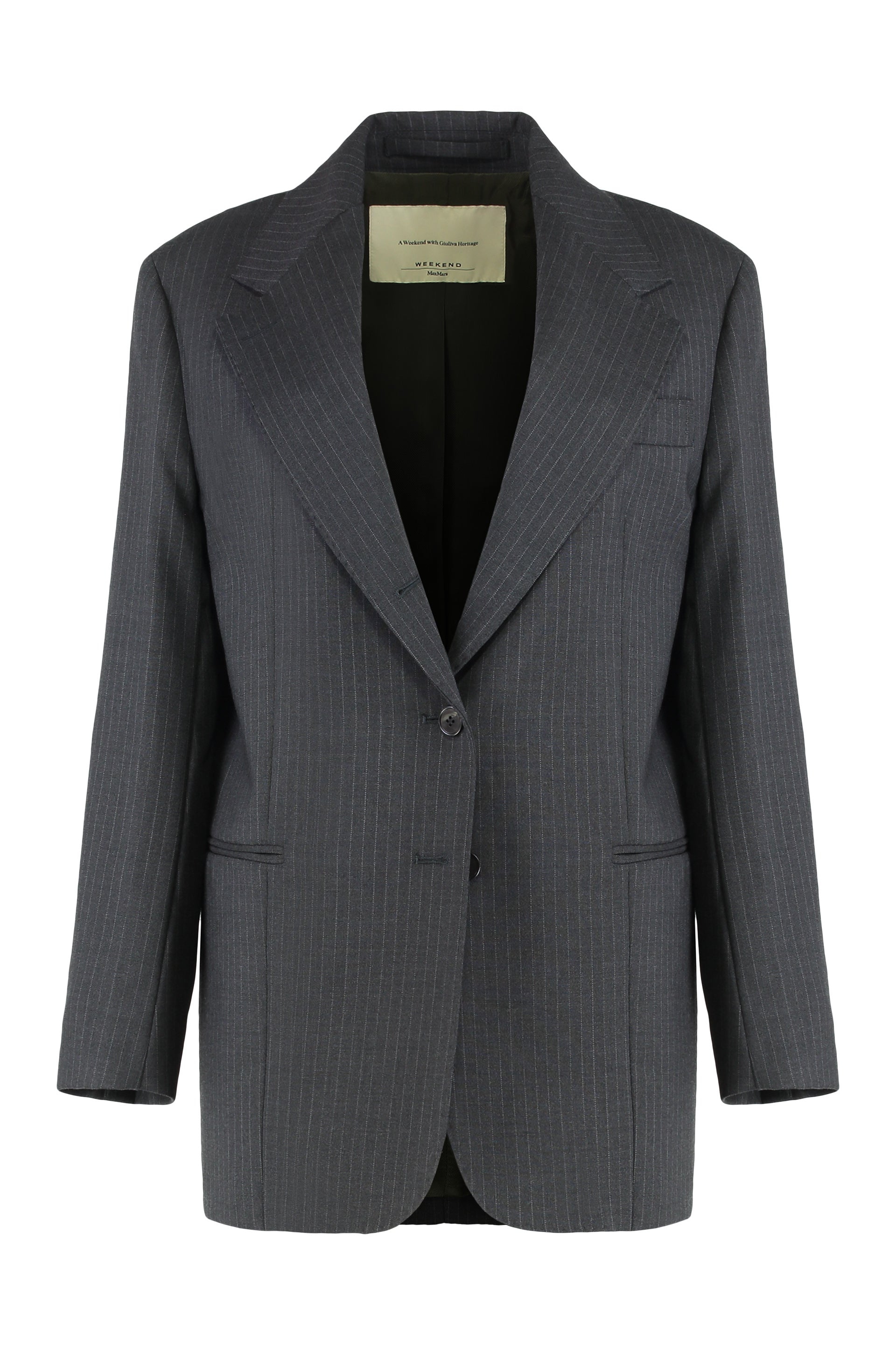 Wool fabric blazer
