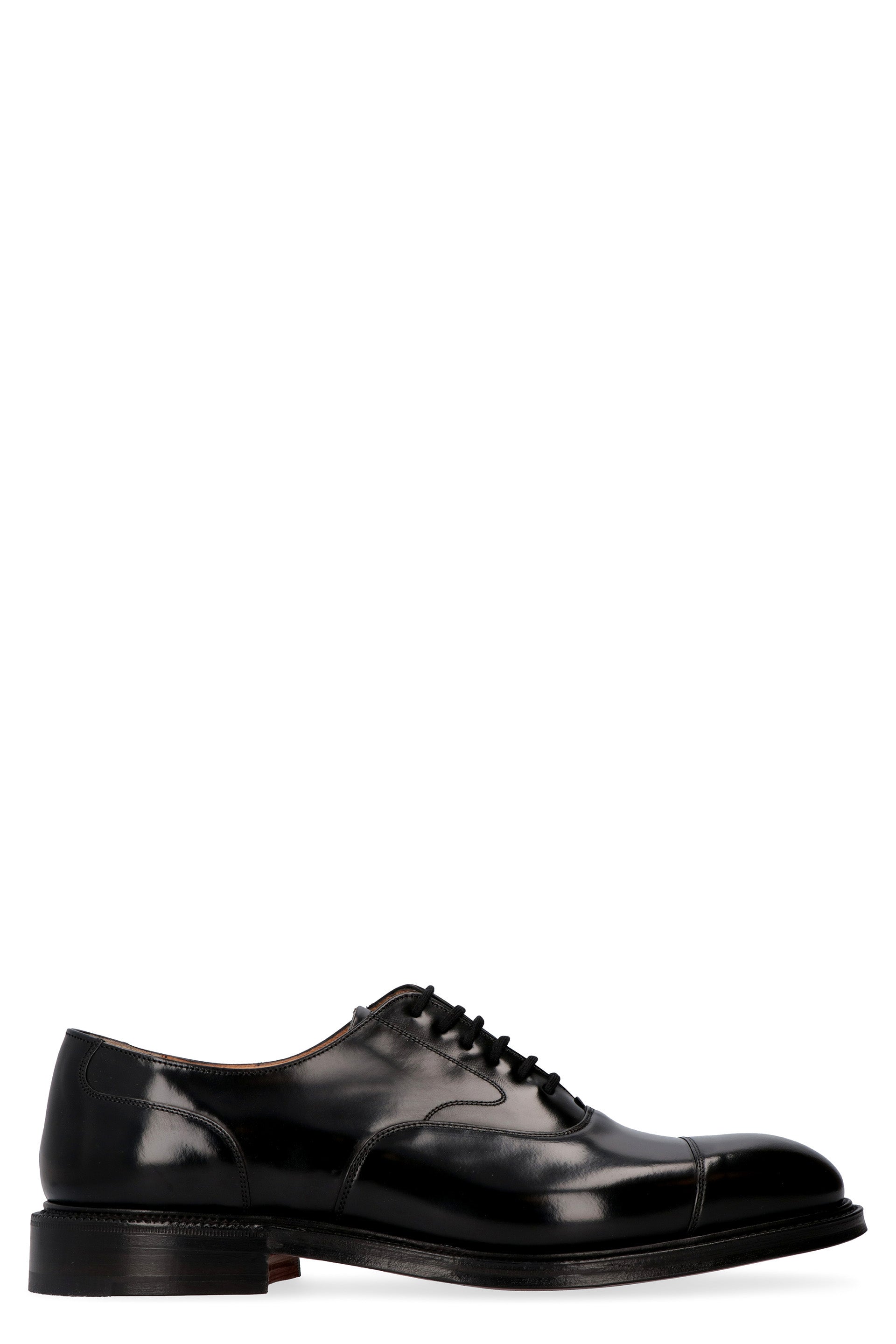 Lancaster leather lace-up derby shoes