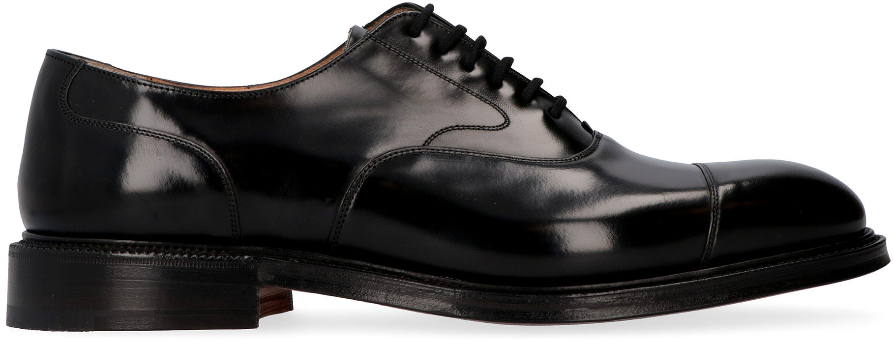 Lancaster leather lace-up derby shoes