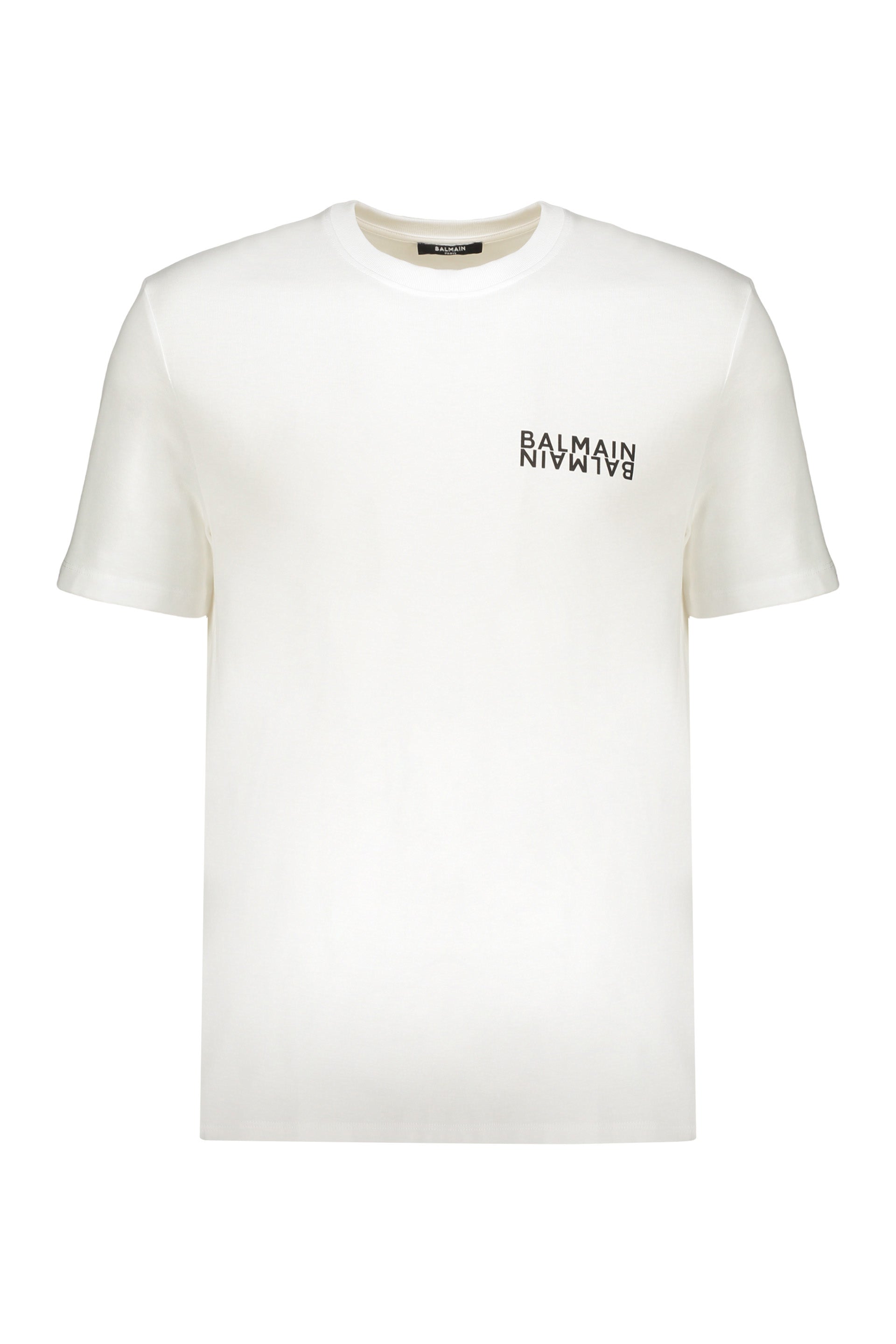 White comfortable t-shirt with casual logo