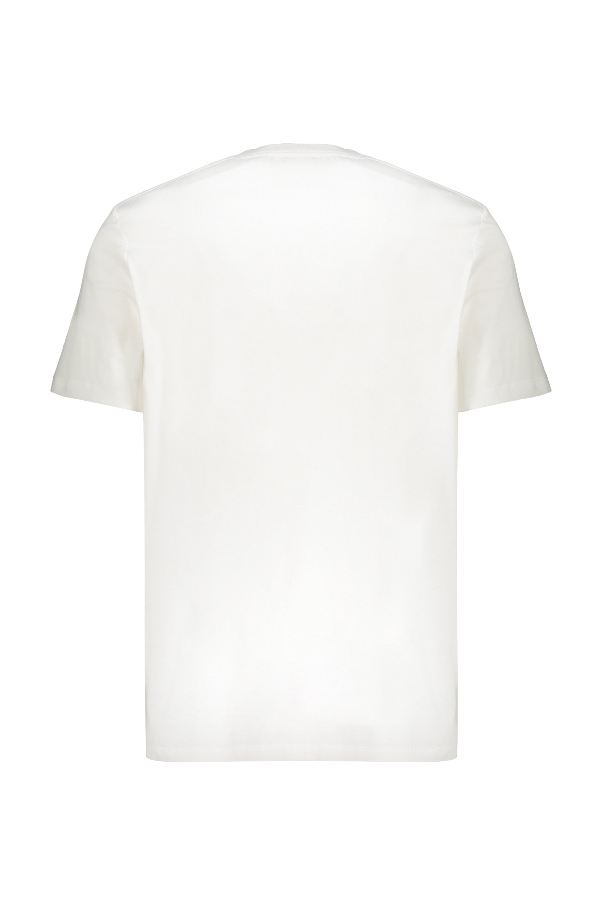 White comfortable t-shirt with casual logo