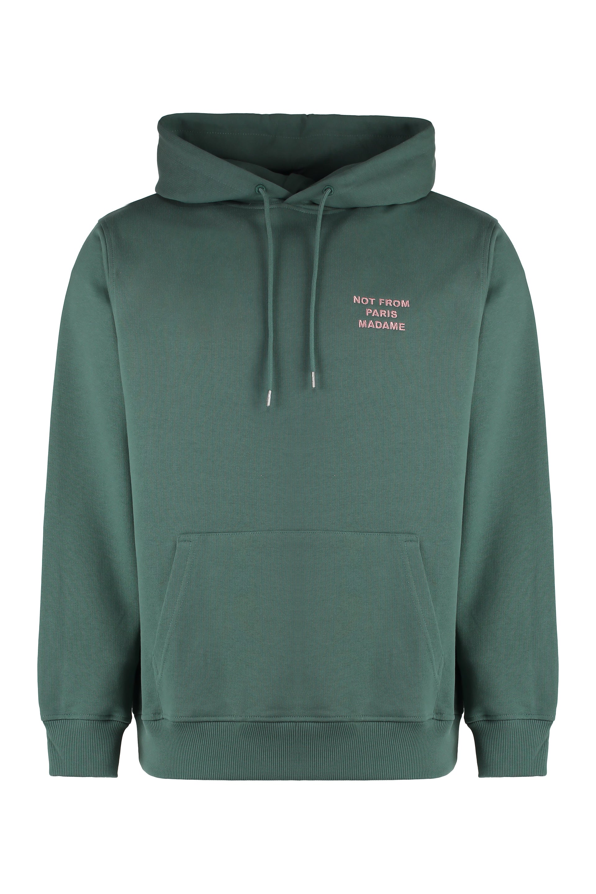 Slogan hooded sweatshirt