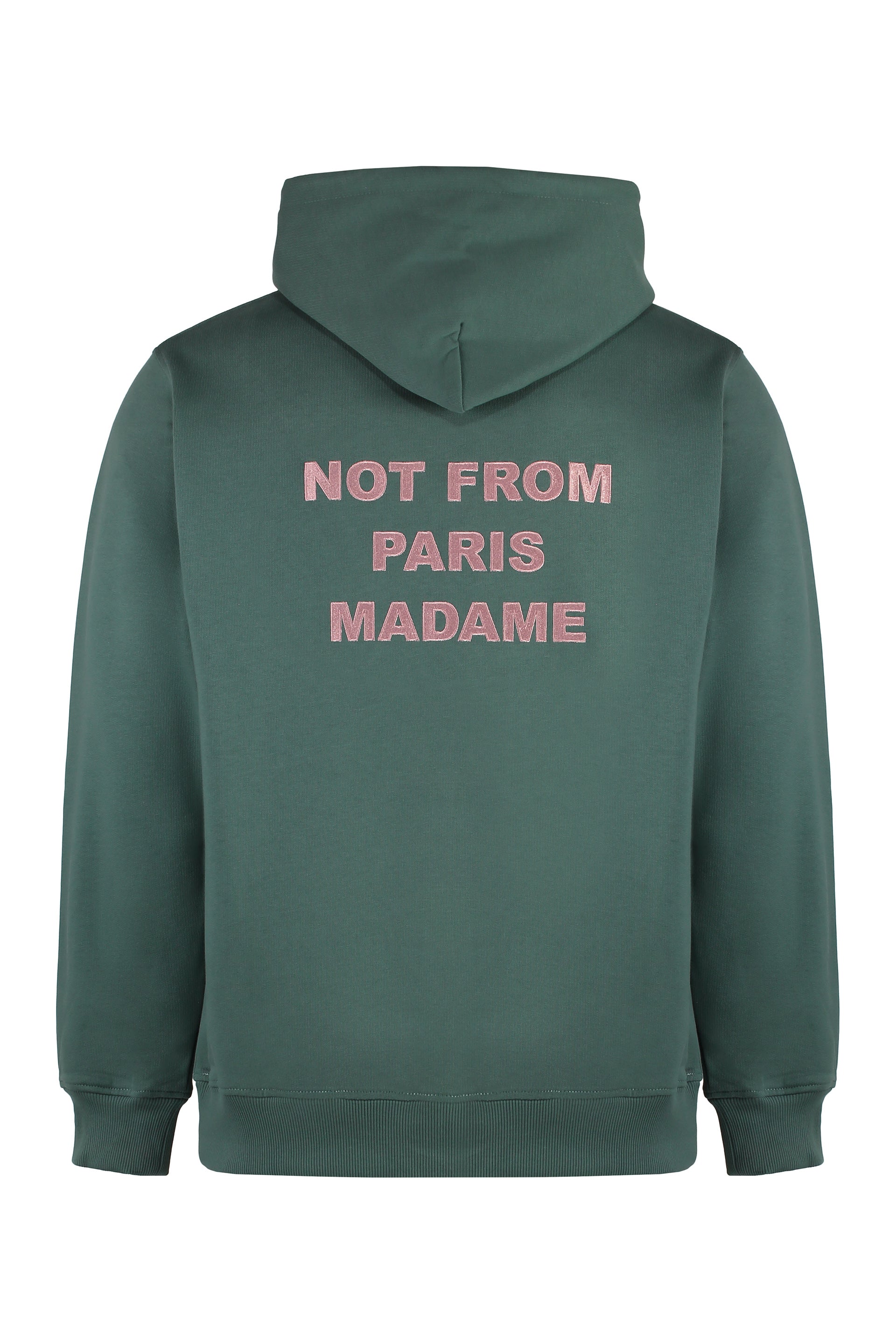 Slogan hooded sweatshirt