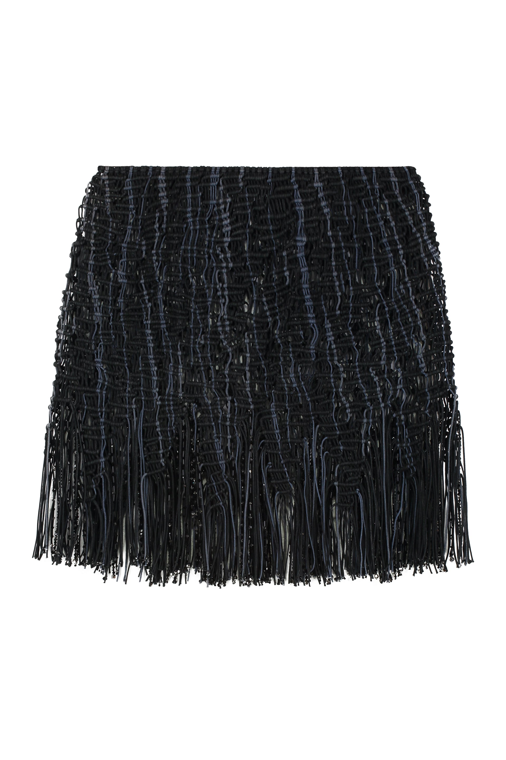 Element knitted mini skirt