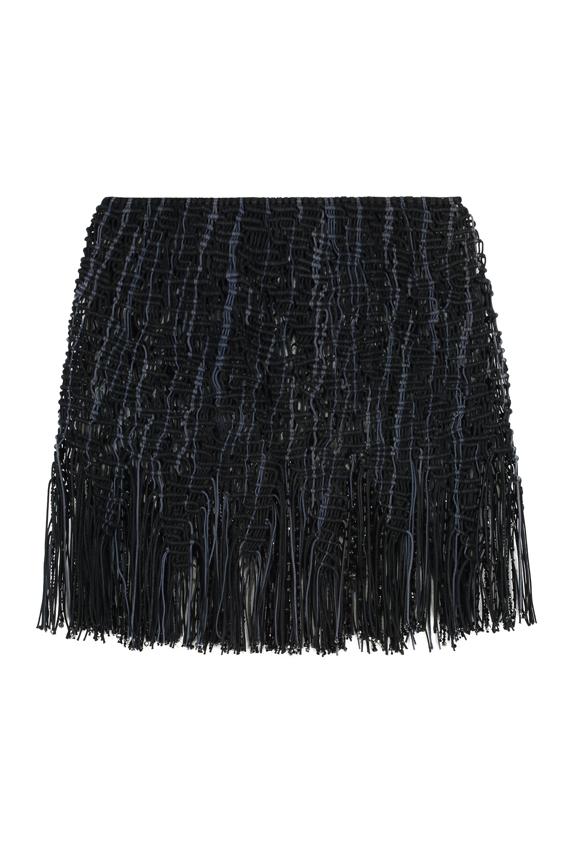 Element knitted mini skirt