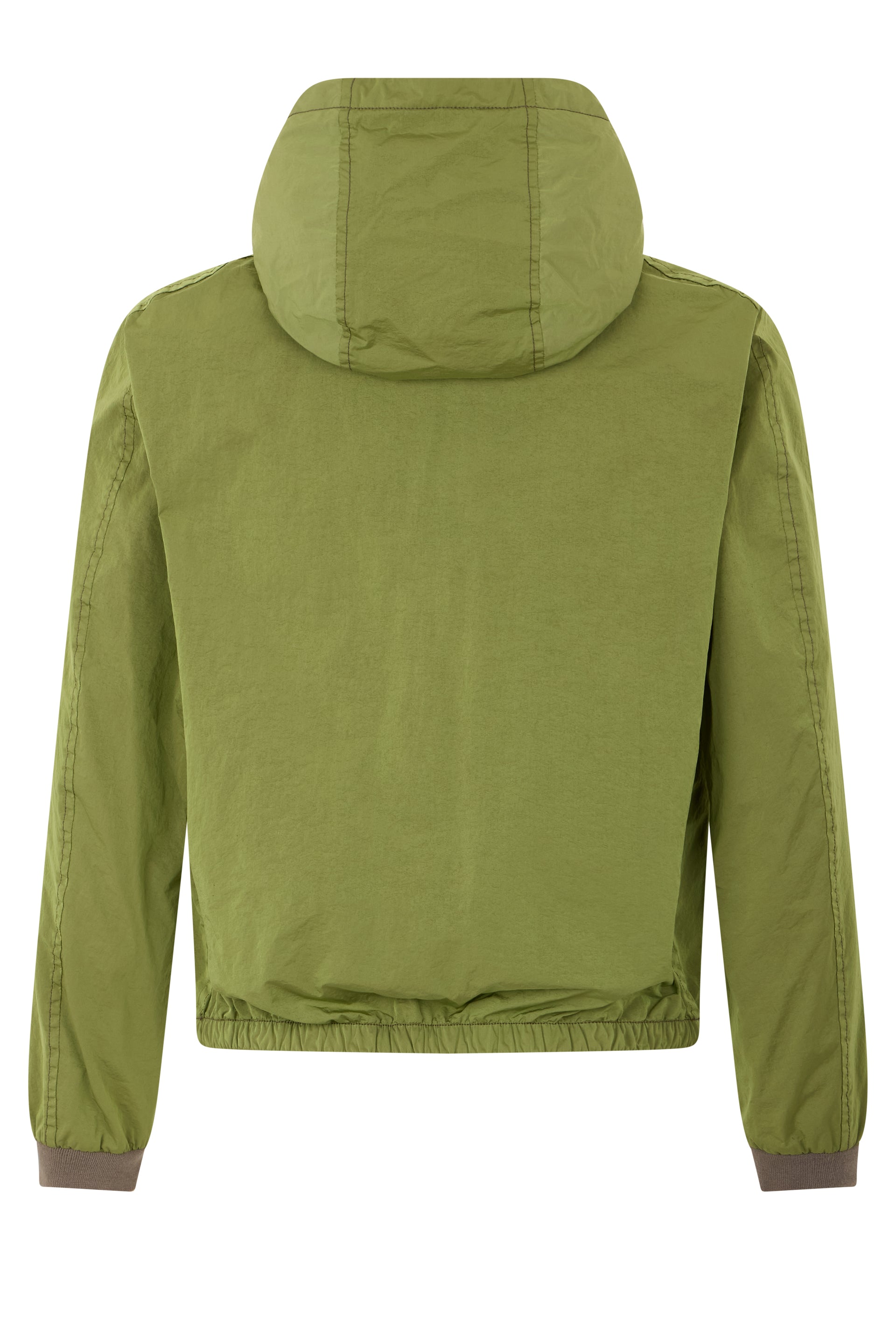 Green Jacket with Hood and Zip