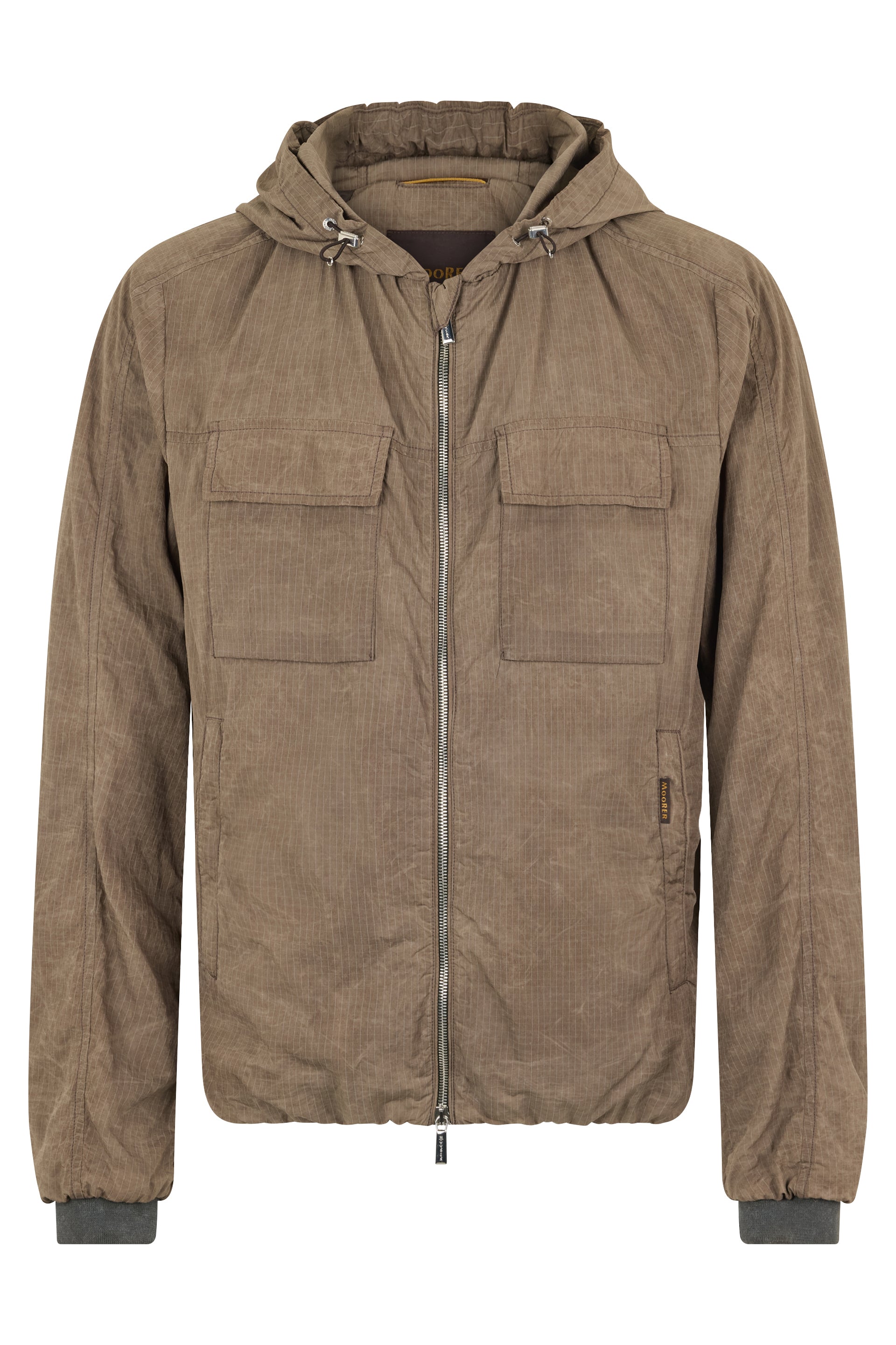 Lightweight versatile jacket with hood and zip