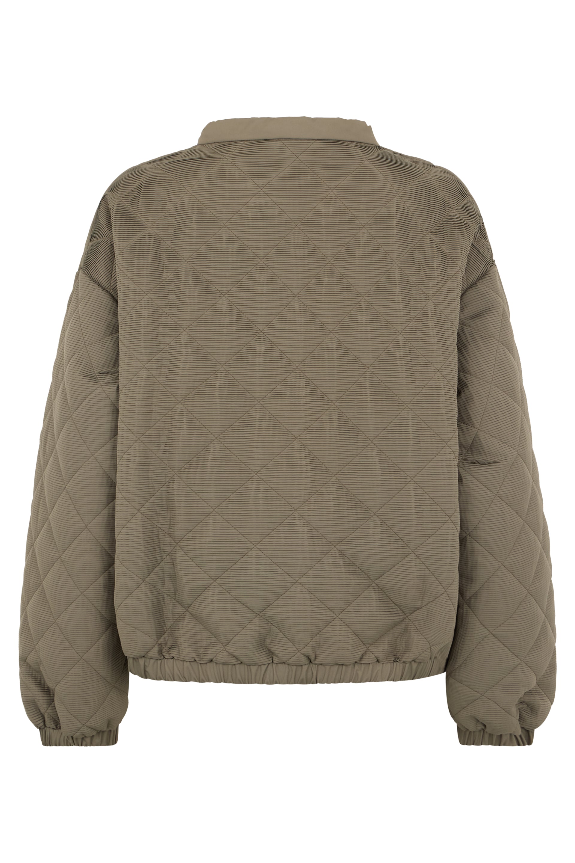 Winter bomber jacket in khaki, modern, warm and versatile.