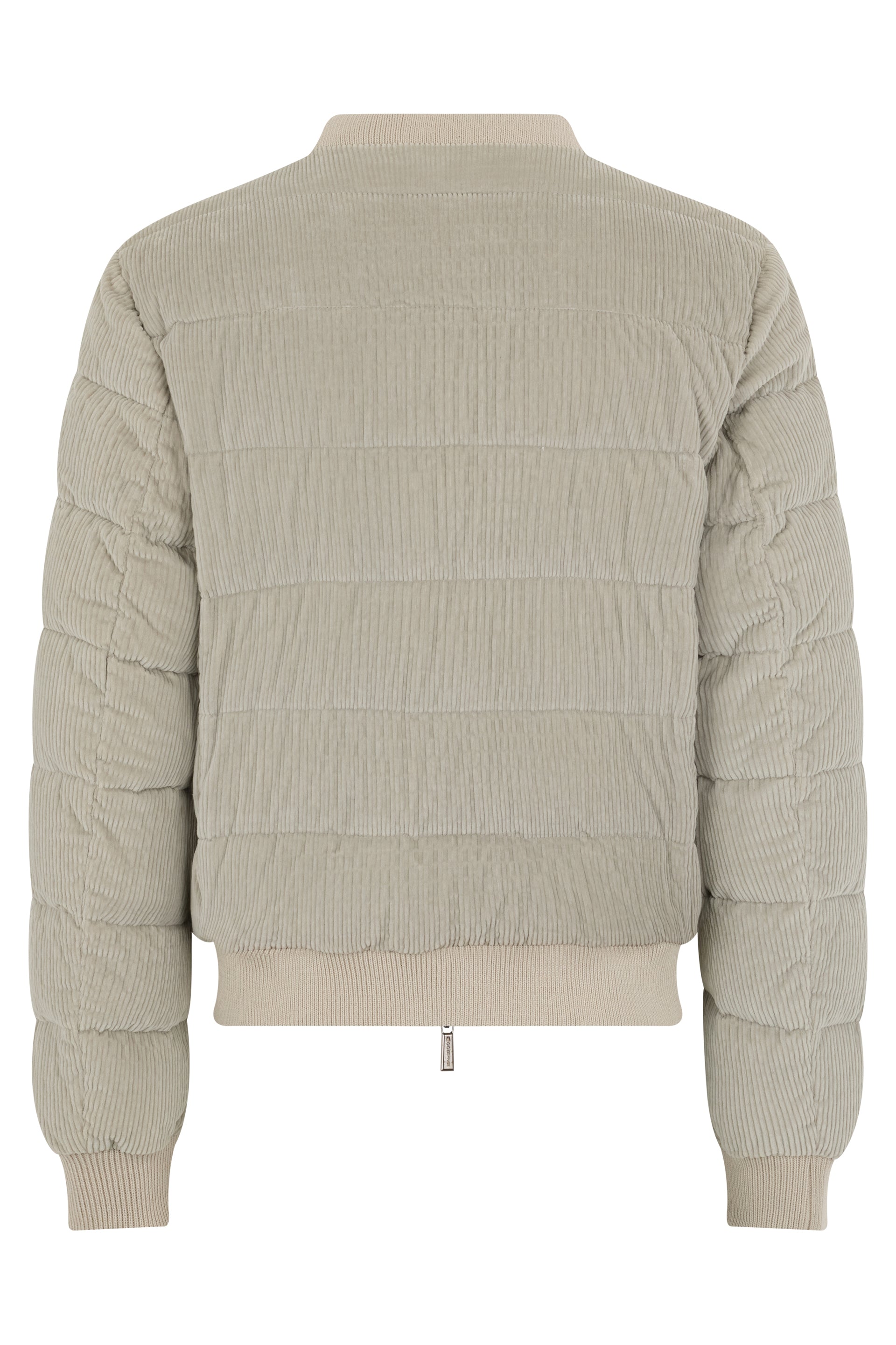 Light beige jacket with zip and collar