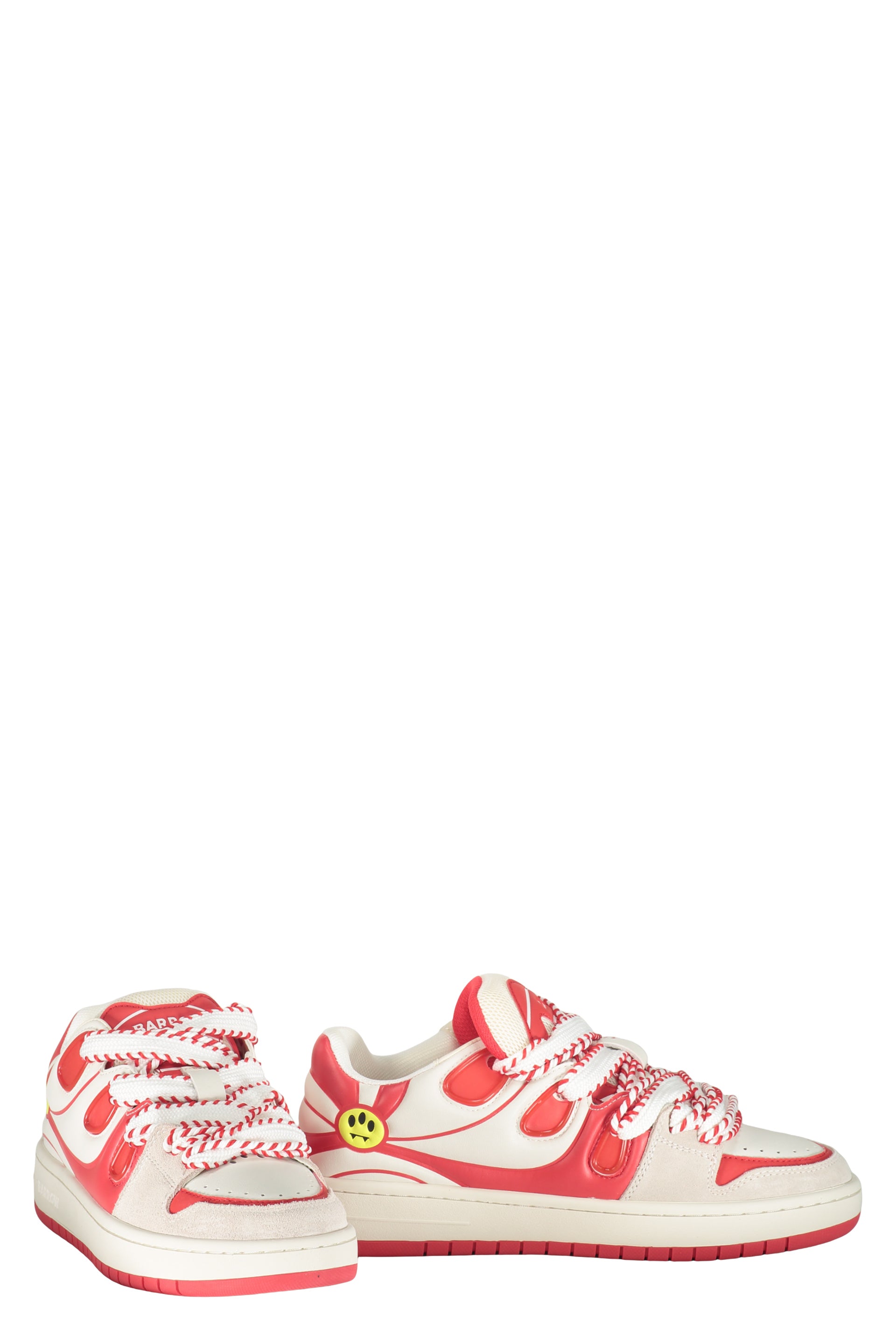 Modern and comfortable red sneakers