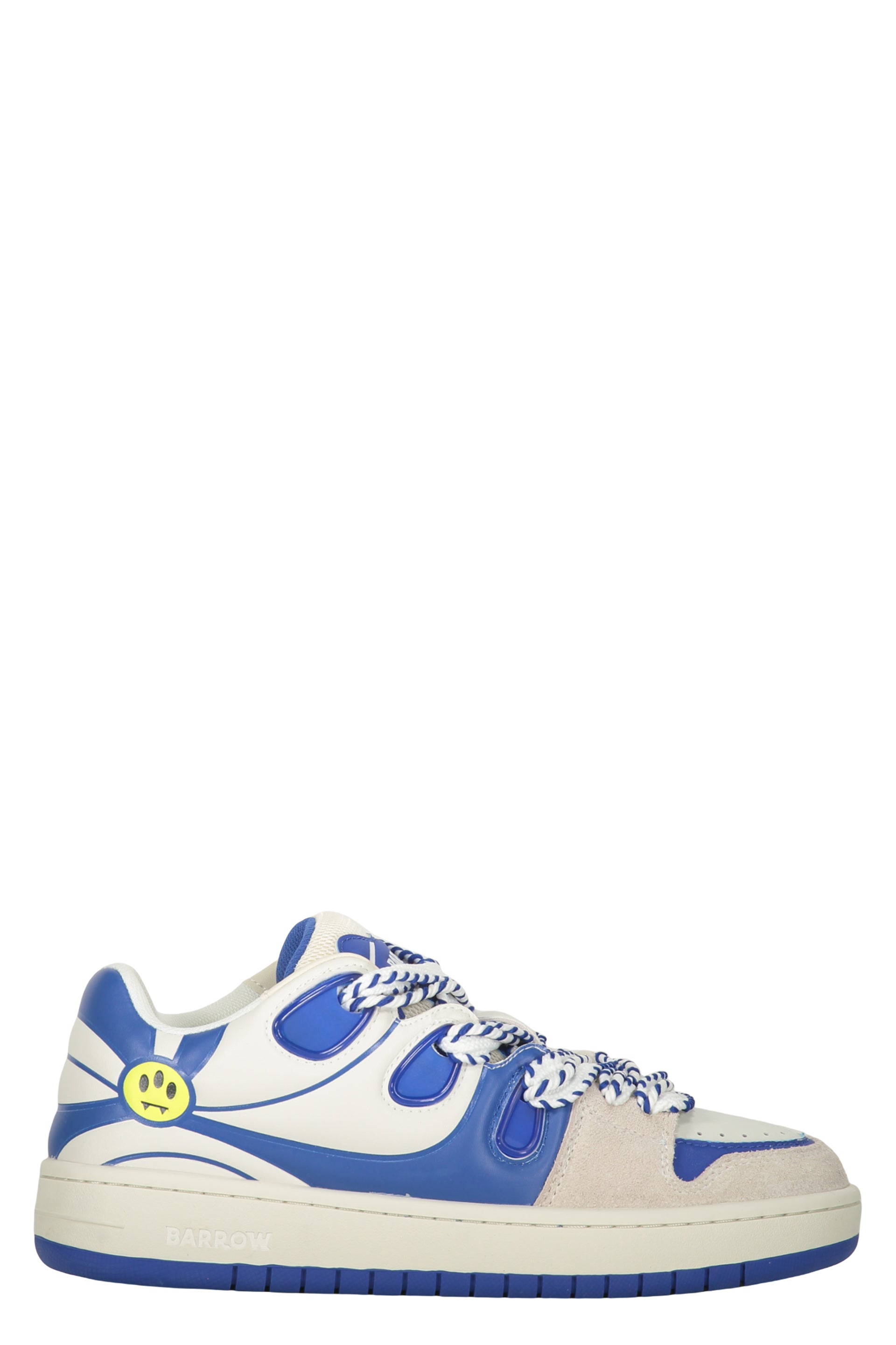 Modern white and blue sneakers, guaranteed comfort
