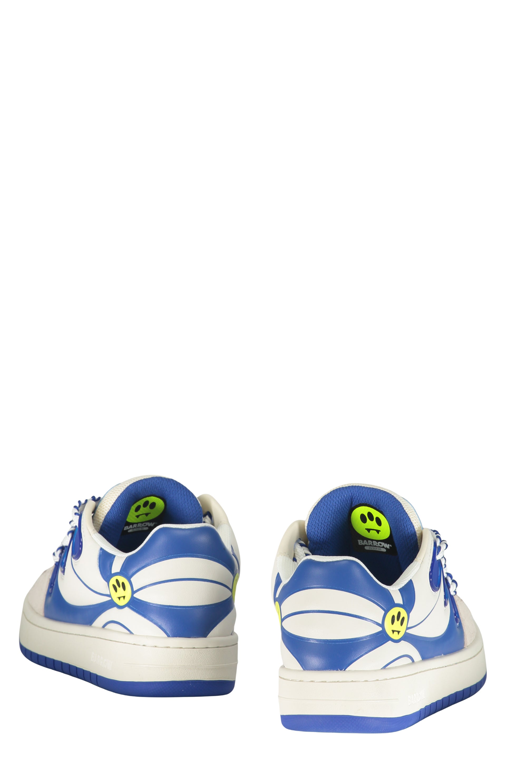 Modern white and blue sneakers, guaranteed comfort