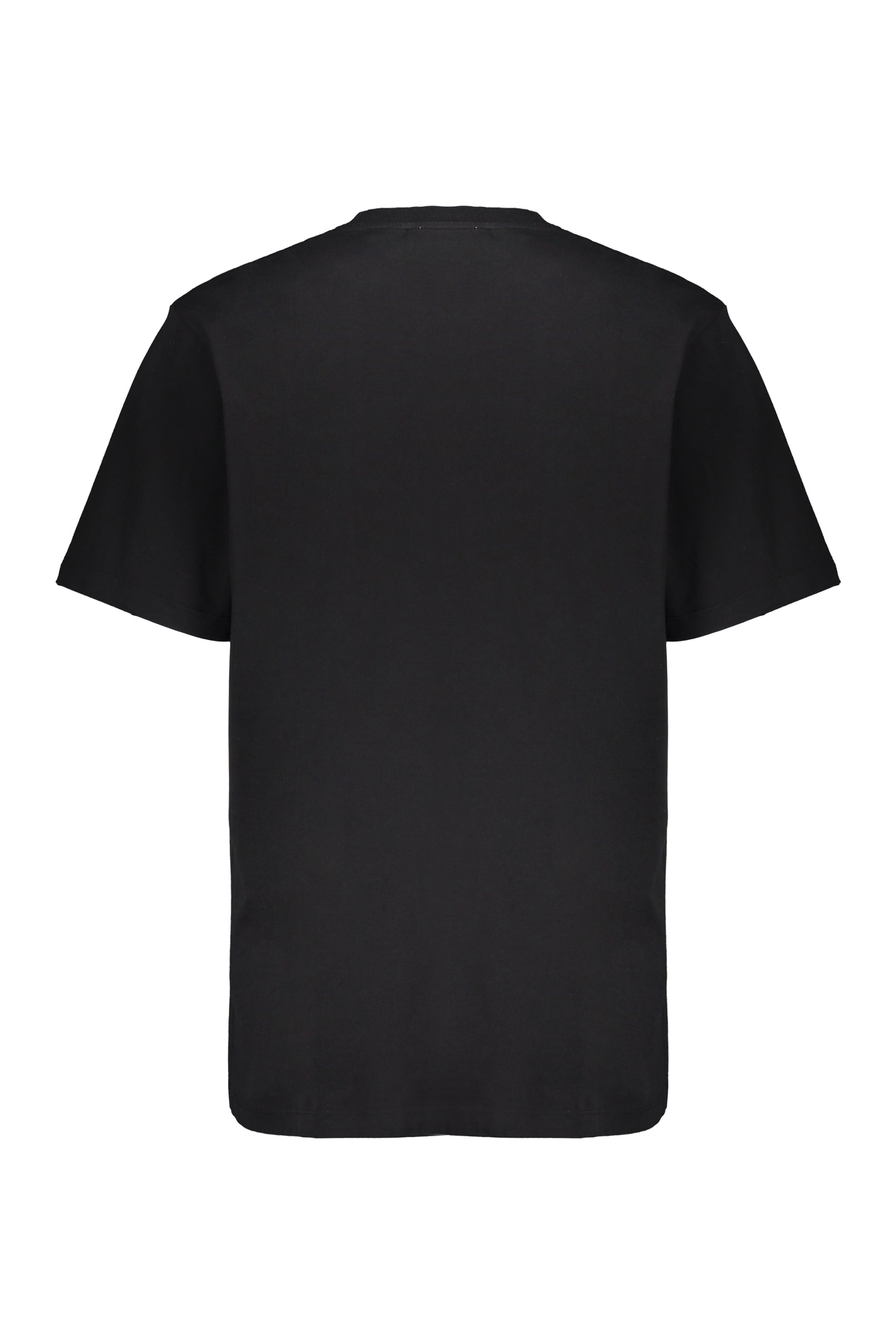 Black crew neck T-shirt