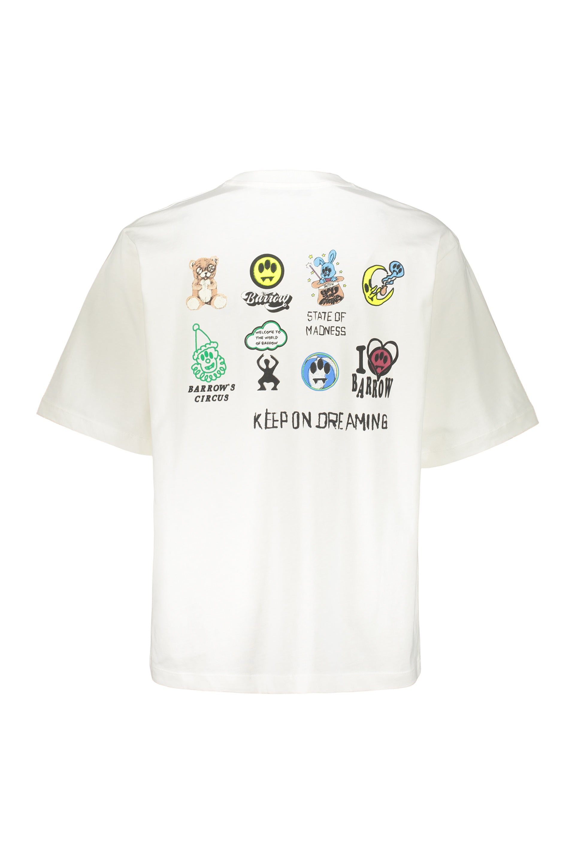 Crew neck T-shirt with yellow lettering